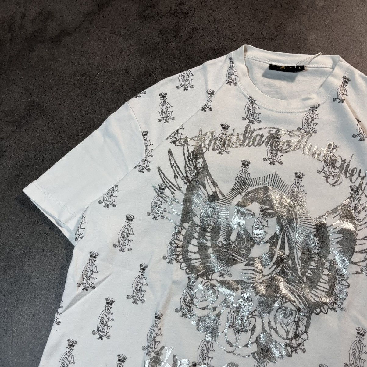 Ed Hardy Ed Hardy Y2K Vintage Saint Mary Big Logo Tee Tshirt Hype Size US M / EU 48-50 / 2 - 3 Thumbnail