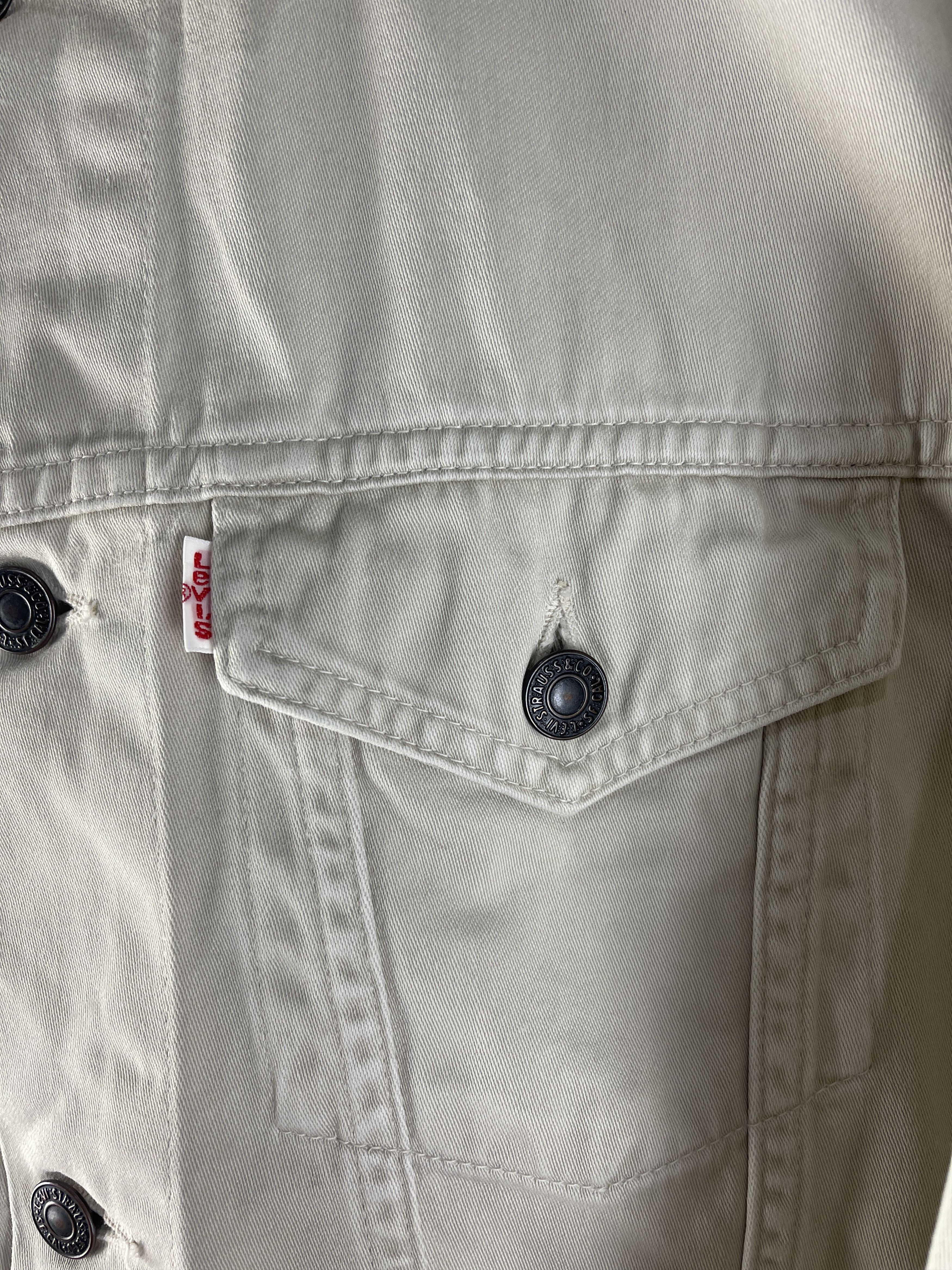 Levi's Levi’s Japan Type III Trucker Jacket Cream Ivory Denim Size US M / EU 48-50 / 2 - 12 Thumbnail