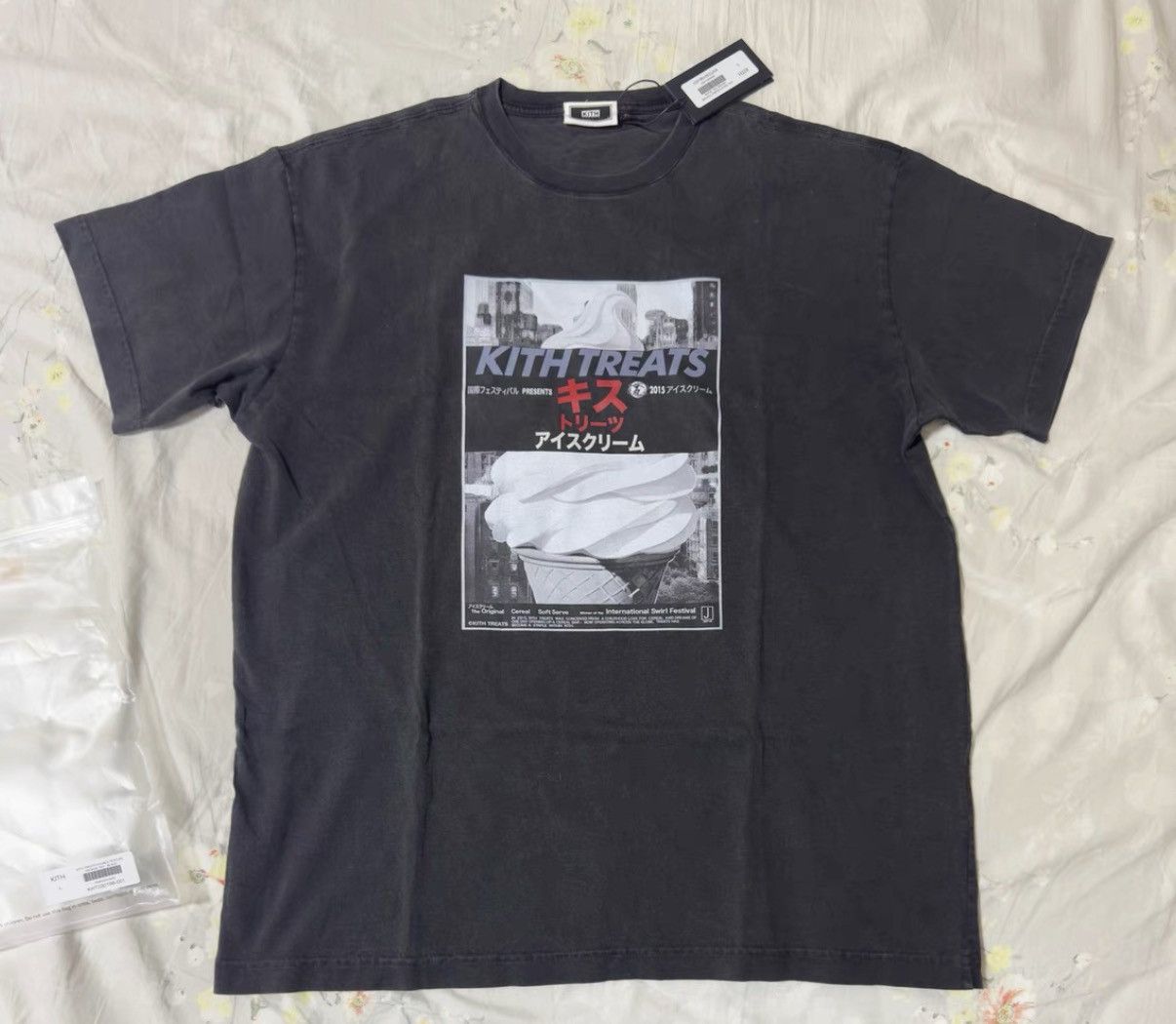 Kith KITH 25SS Limited Washed & Distressed Print Short Sleeve Tee Size US L / EU 52-54 / 3 - 1 Thumbnail