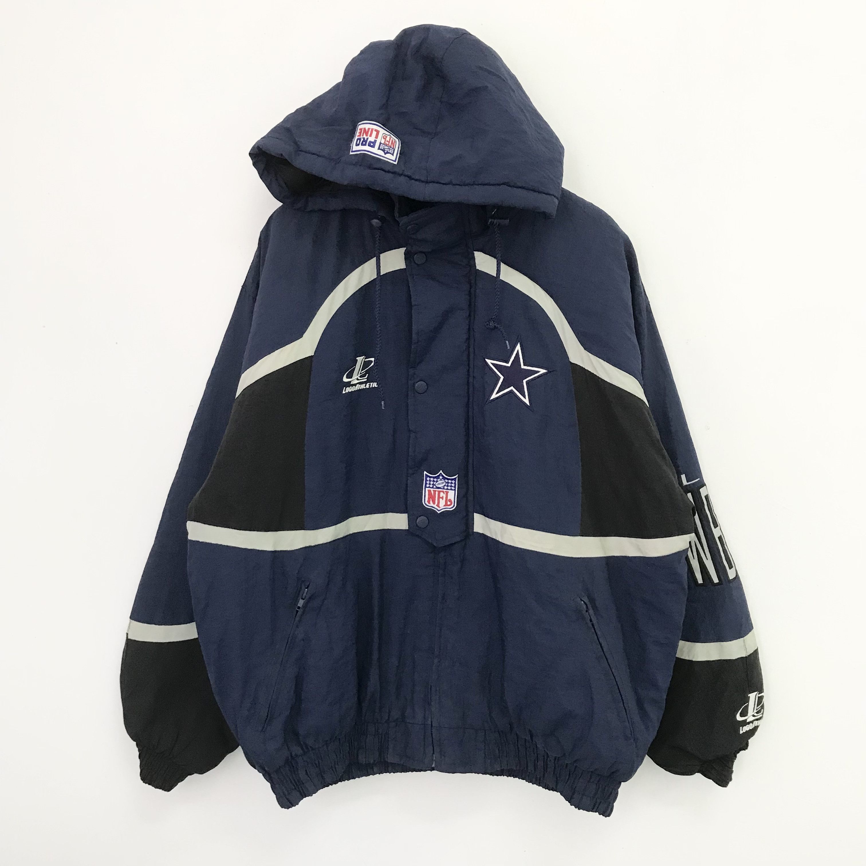 NFL Vintage 90s Dallas Cowboys NFL Bomber Jacket Football Size US L / EU 52-54 / 3 - 2 Thumbnail