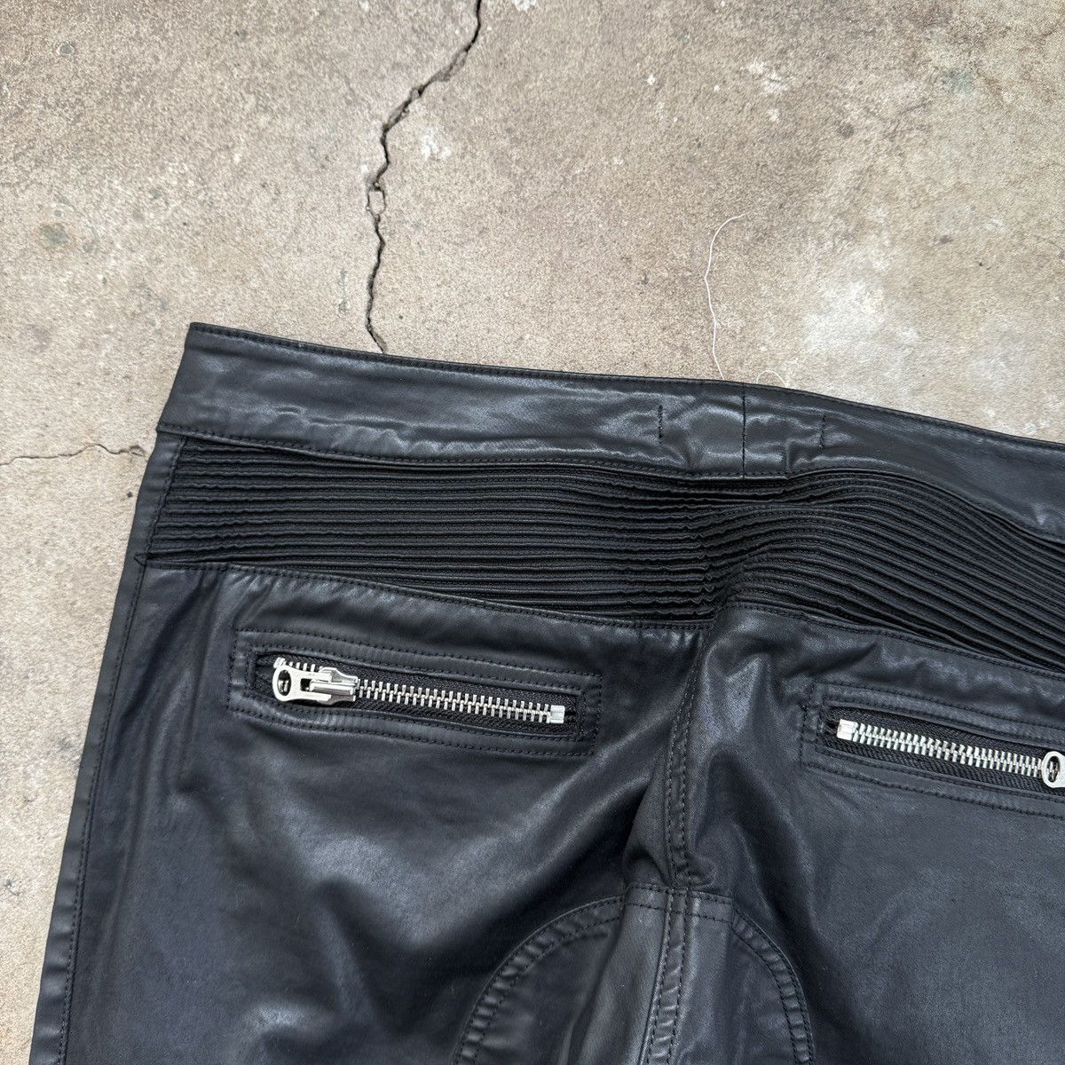 H&M × Isabel Marant ISABEL MARANT x H&M Waxed Biker Moto Skinny Jeans Pants Size 34" / US 12 / IT 48 - 7 Thumbnail