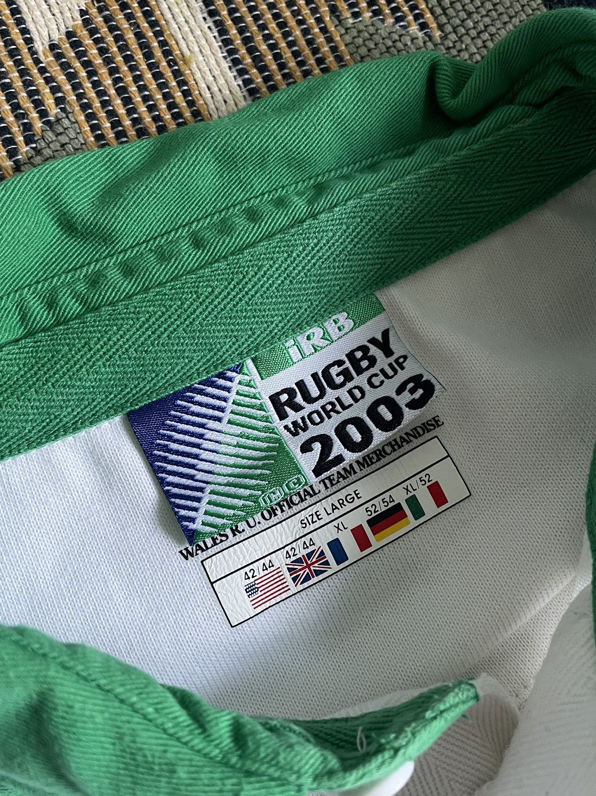 Reebok × Vintage Vintage Reebok WRU World Cup 2003 Rugby Longsleve Size US L / EU 52-54 / 3 - 15 Thumbnail