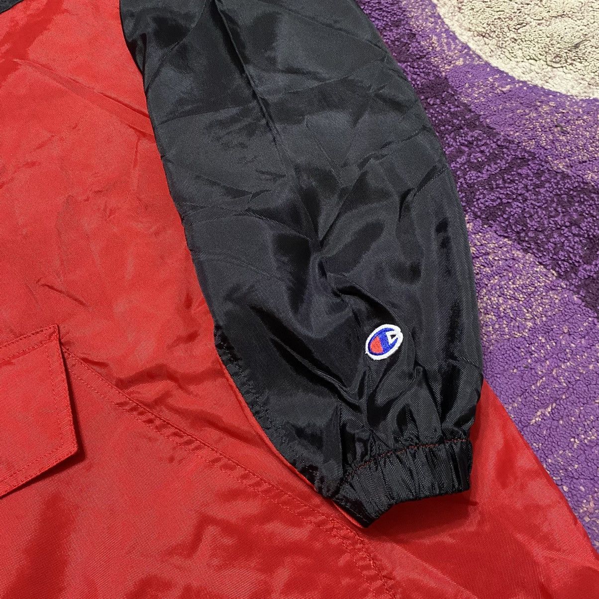 Champion Vintage Champion USA Athletic Red Nylon Windbreaker Jacket Size US M / EU 48-50 / 2 - 7 Thumbnail