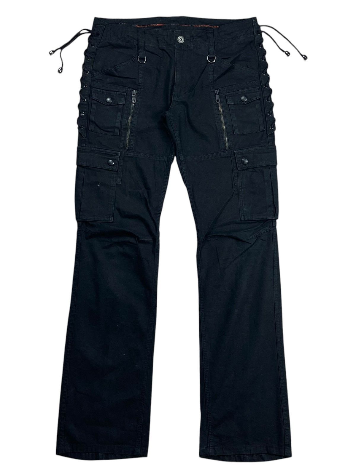 2000s Nicole Club - Vkei Style Side Lace Cargo Pants