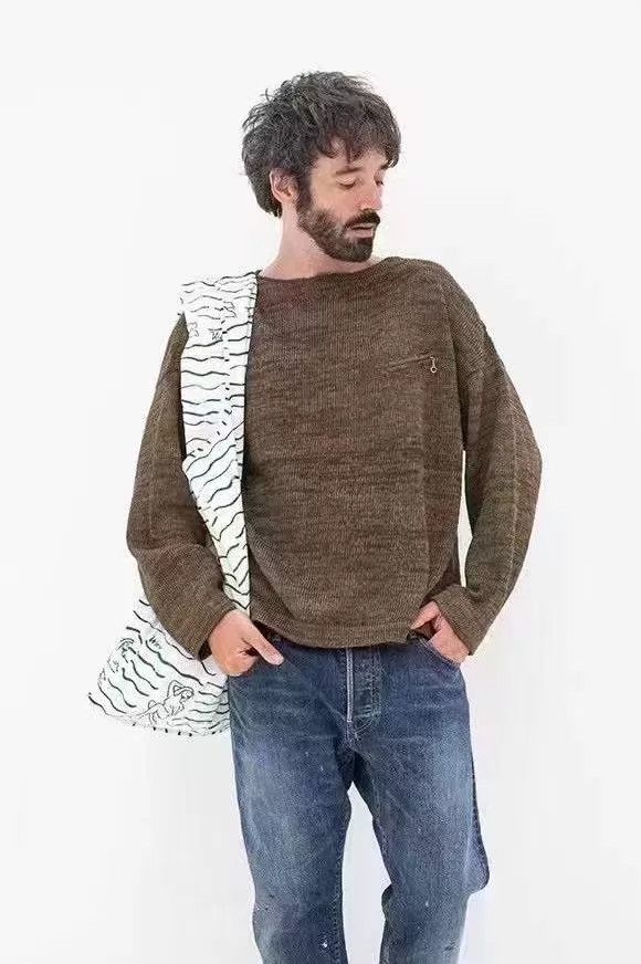 Visvim VISVIM 21SS MARIE BOAT NECK Knit Sweater Olive2 Size 3 Size US L / EU 52-54 / 3 - 8 Thumbnail