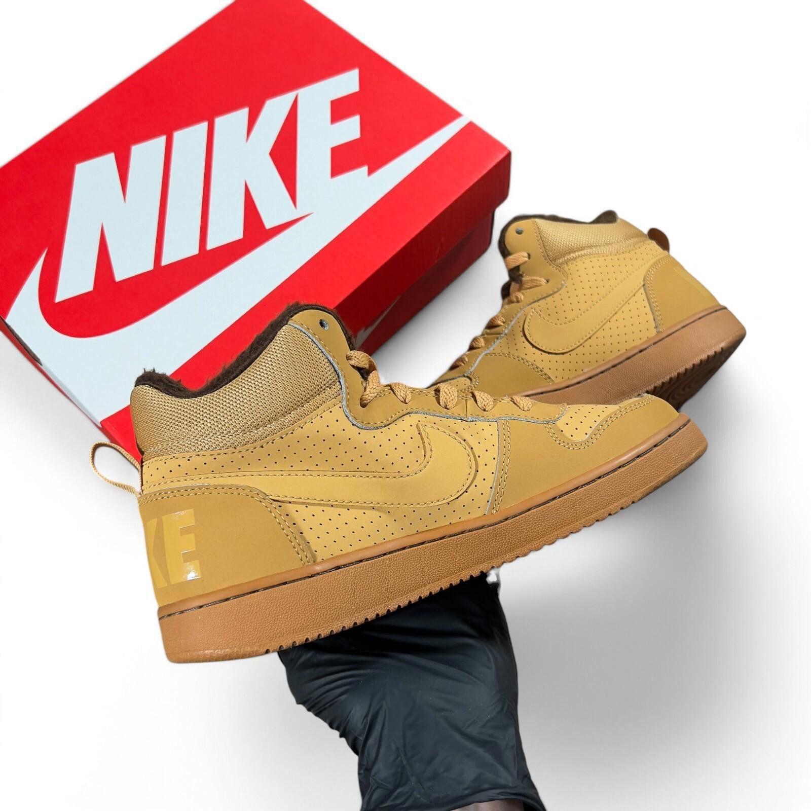 Nike 💥 Nike Court Borough Mid WNTR GS Haystack Trainers UK 5 Size US 5.5 / EU 38 - 1 Thumbnail