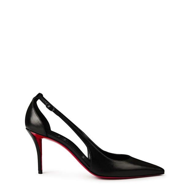 Christian Louboutin Apostrophatoric 80mm Cutout Leather Pumps Size US 8 / IT 38 - 1 Thumbnail