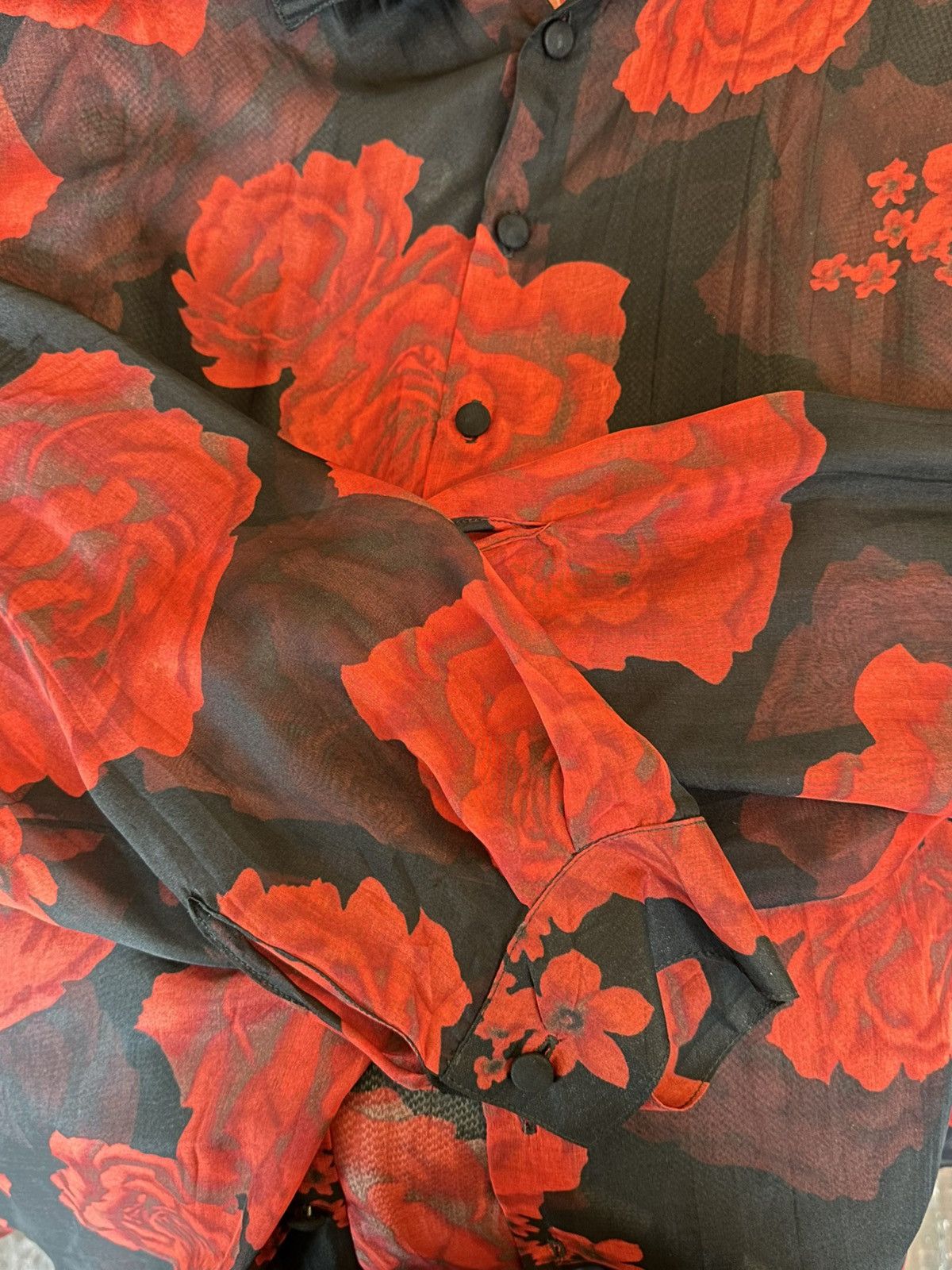 Enfants Riches Deprimes EARLY ERD SILK ROSE BUTTON UP Size US L / EU 52-54 / 3 - 4 Thumbnail