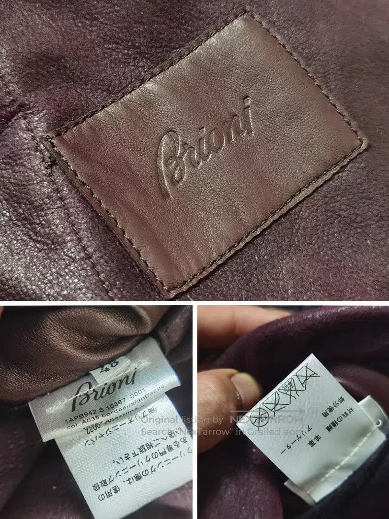 Brioni Brioni Top-grade crocodile leather patchwork fur-integrate Size US M / EU 48-50 / 2 - 5 Thumbnail