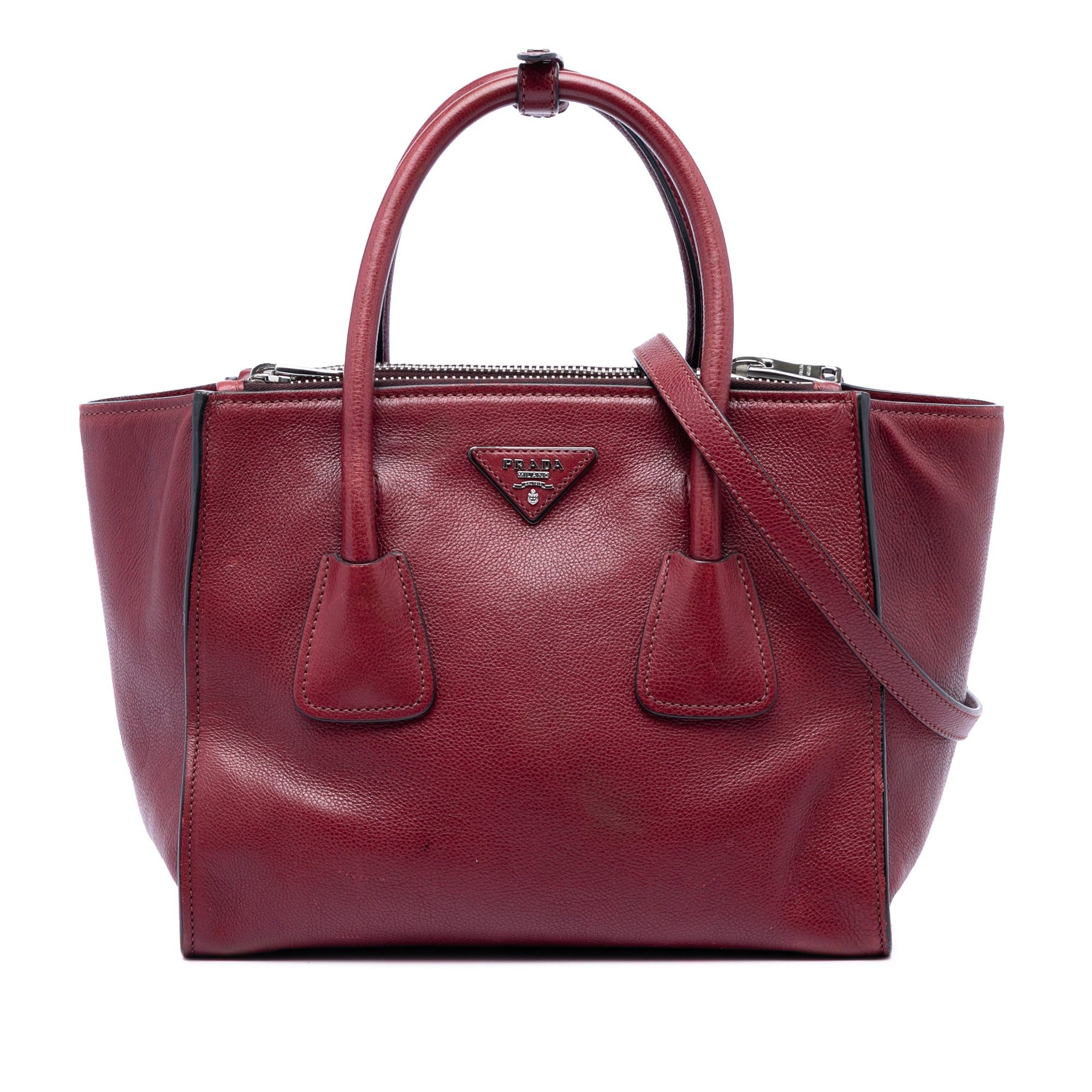 Prada Glace Calf Twin Pocket Satchel Size ONE SIZE - 1 Thumbnail