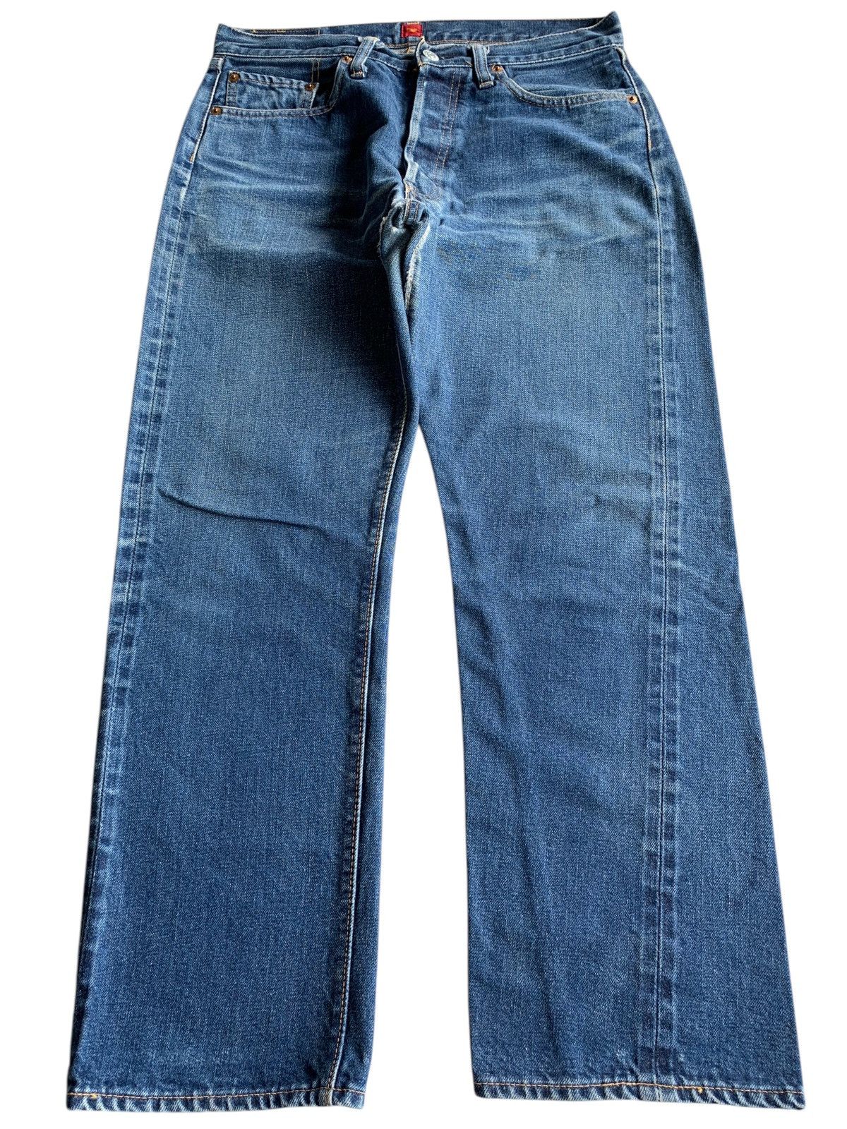Japanese Brand × RESOLUTE × Vintage VINTAGE RESOLUTE 710 SELVEDGE BUTTON FLY DISTRESSED DENIM Size US 30 / EU 46 - 2 Thumbnail