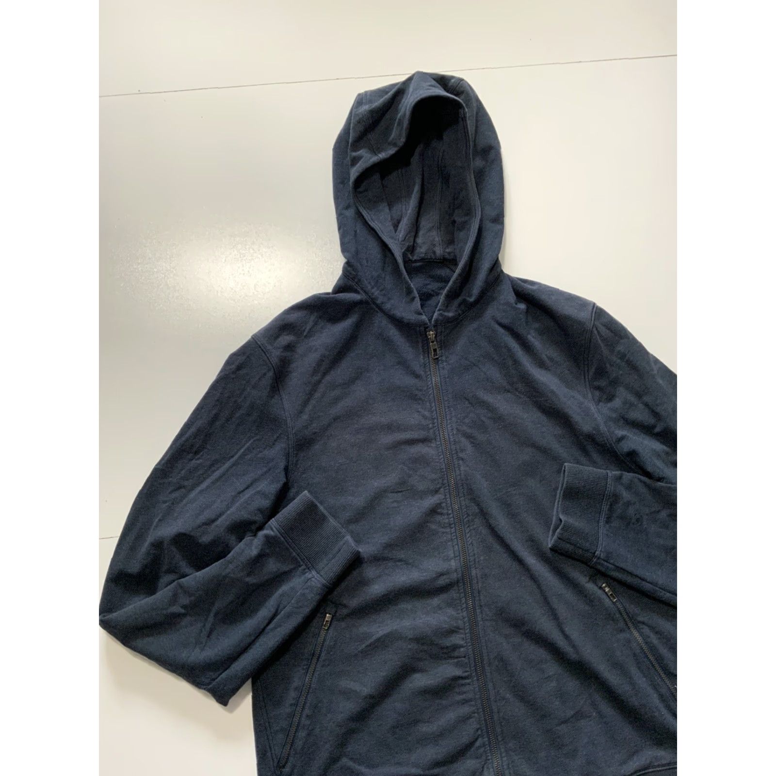 Lululemon Lululemon City Sweat Navy Blue Full Zip Hooded Jacket Hoodie Sz. L Mens Athleisure City Sweat Full Zip Hooded Jacket Navy Blue L Mens Size US L / EU 52-54 / 3 - 3 Thumbnail