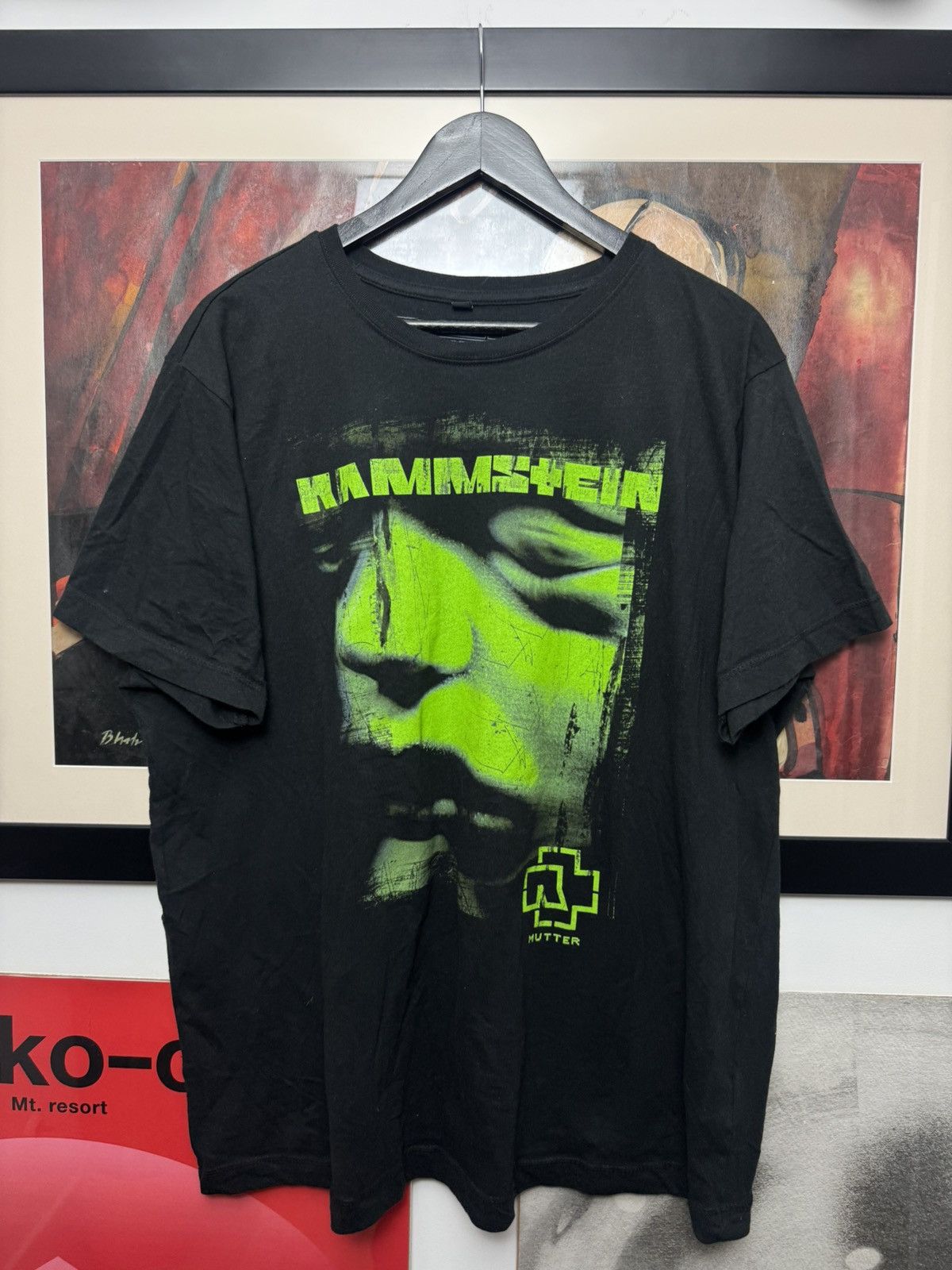Band Tees Rammstein Mutter Print Merch Rock Metal Band Tee Black Green Size US XL / EU 56 / 4 - 1 Thumbnail