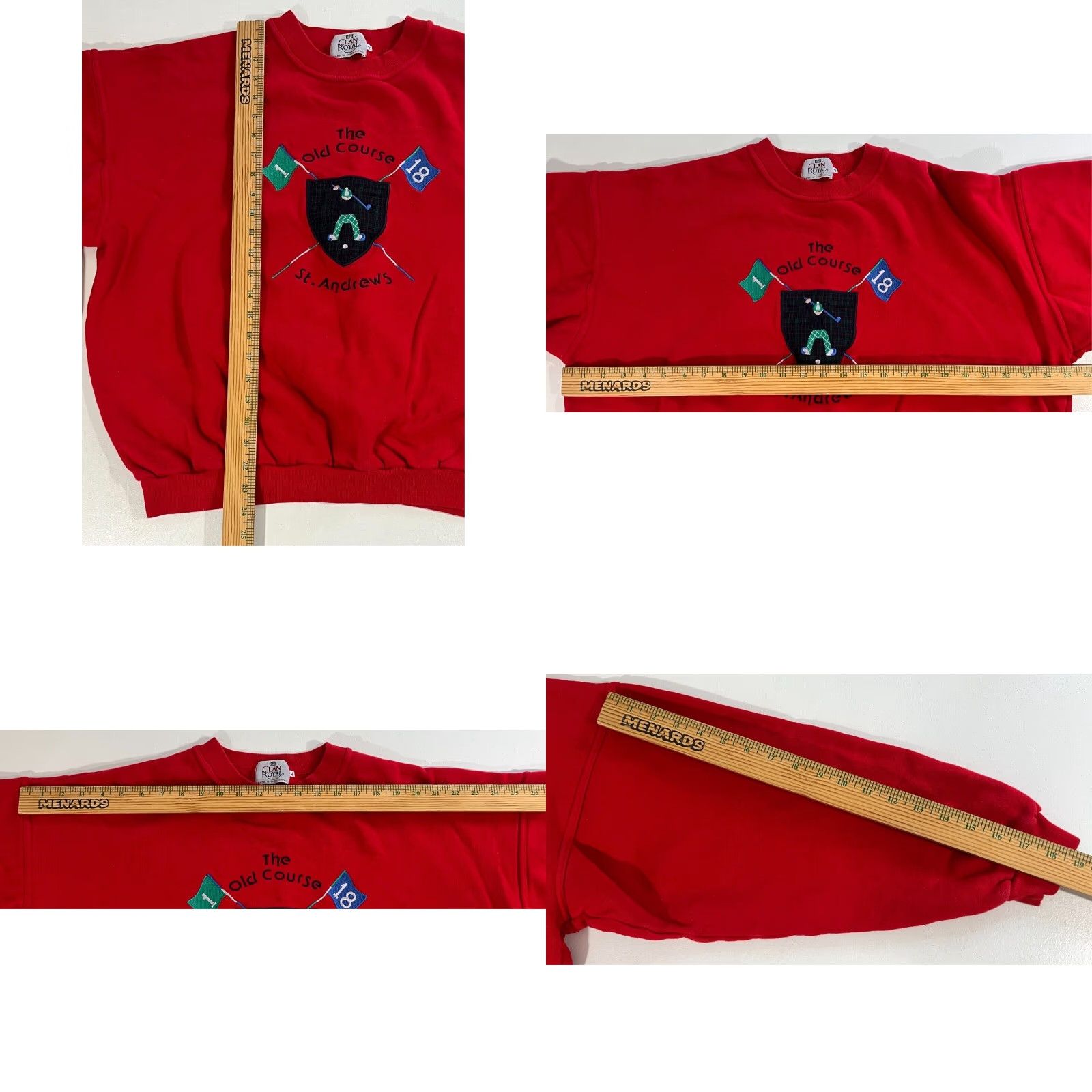 Vintage Vintage Clan Royal The Old Course St. Andrews Golf Crewneck Sweatshirt Sz XL Size US XL / EU 56 / 4 - 8 Thumbnail