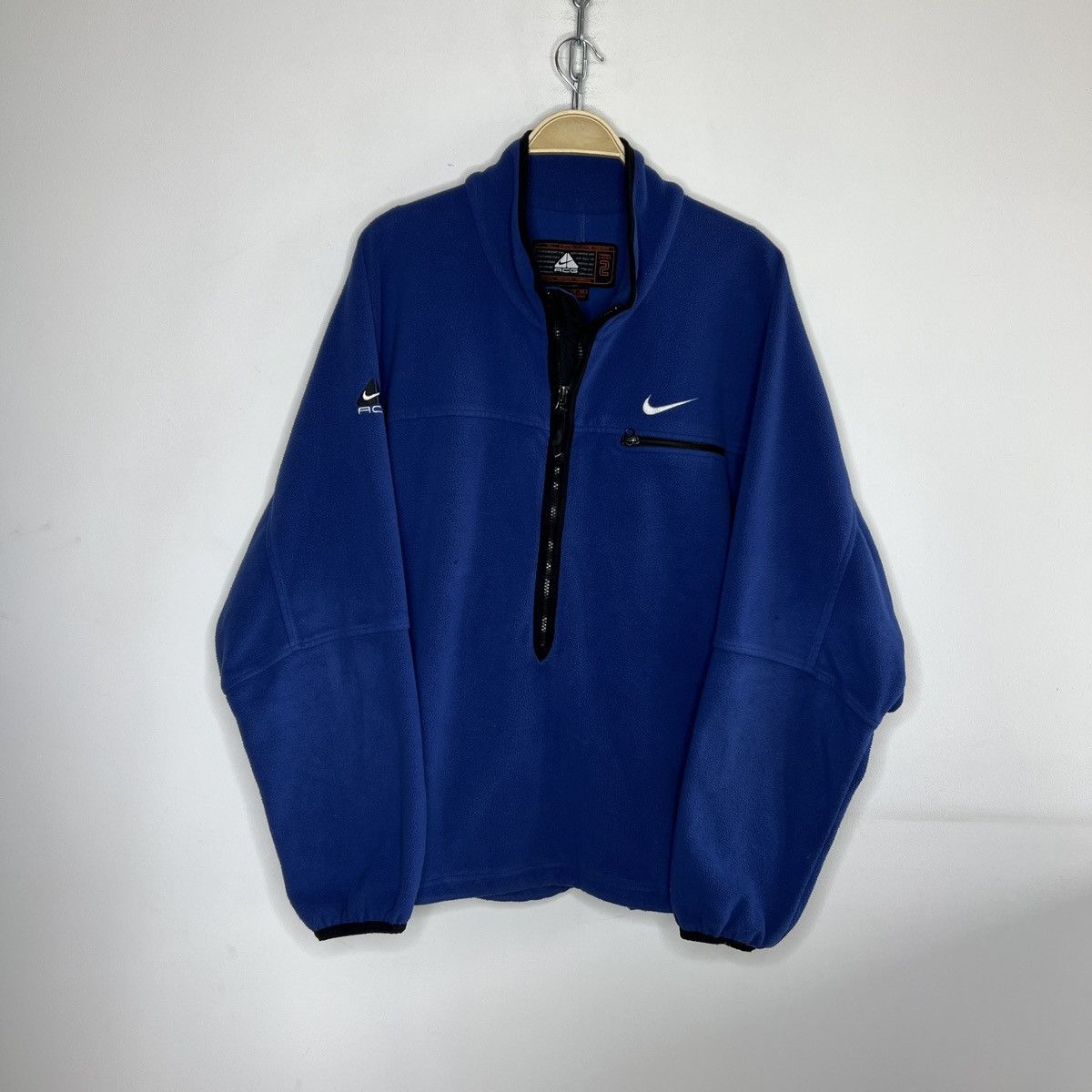 Nike × Nike ACG × Vintage Vintage Nike ACG Fleece Sherpa Zip-Up Sweatshirt Jacket RARE Size US XL / EU 56 / 4 - 1 Thumbnail