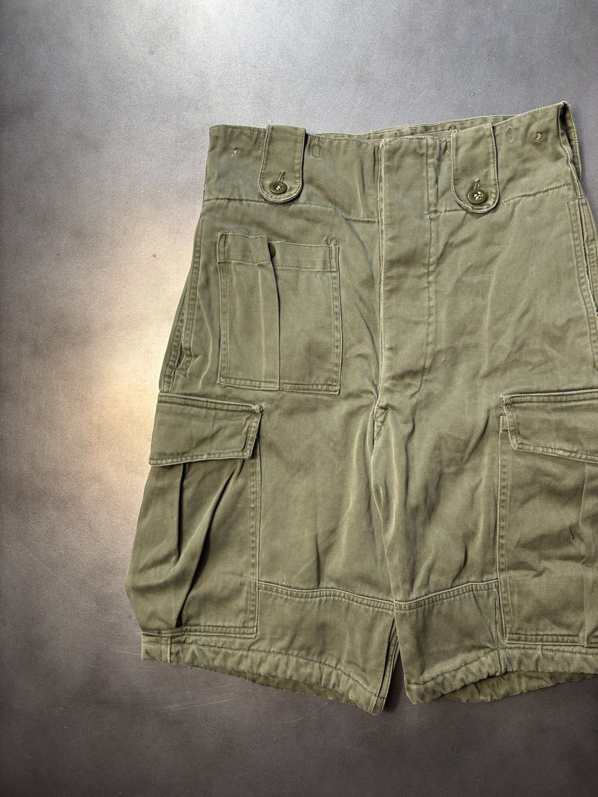 Vintage 1960s Vintage Dutch Military Cargo Shorts Heavy Duty Utility Size US 26 / EU 42 - 13 Thumbnail
