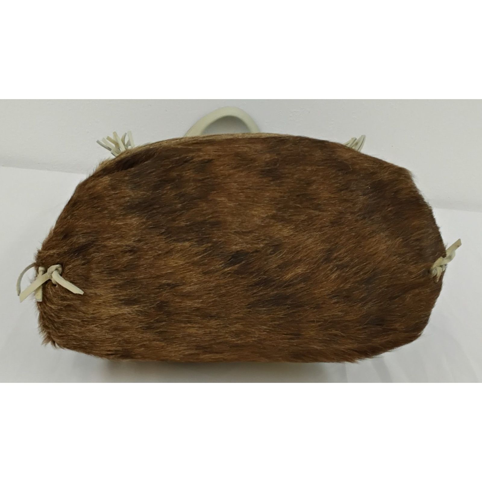 Other Two Fillies Antelope Hide Classic Tote Bag White/Brown Hair Size ONE SIZE - 11 Thumbnail