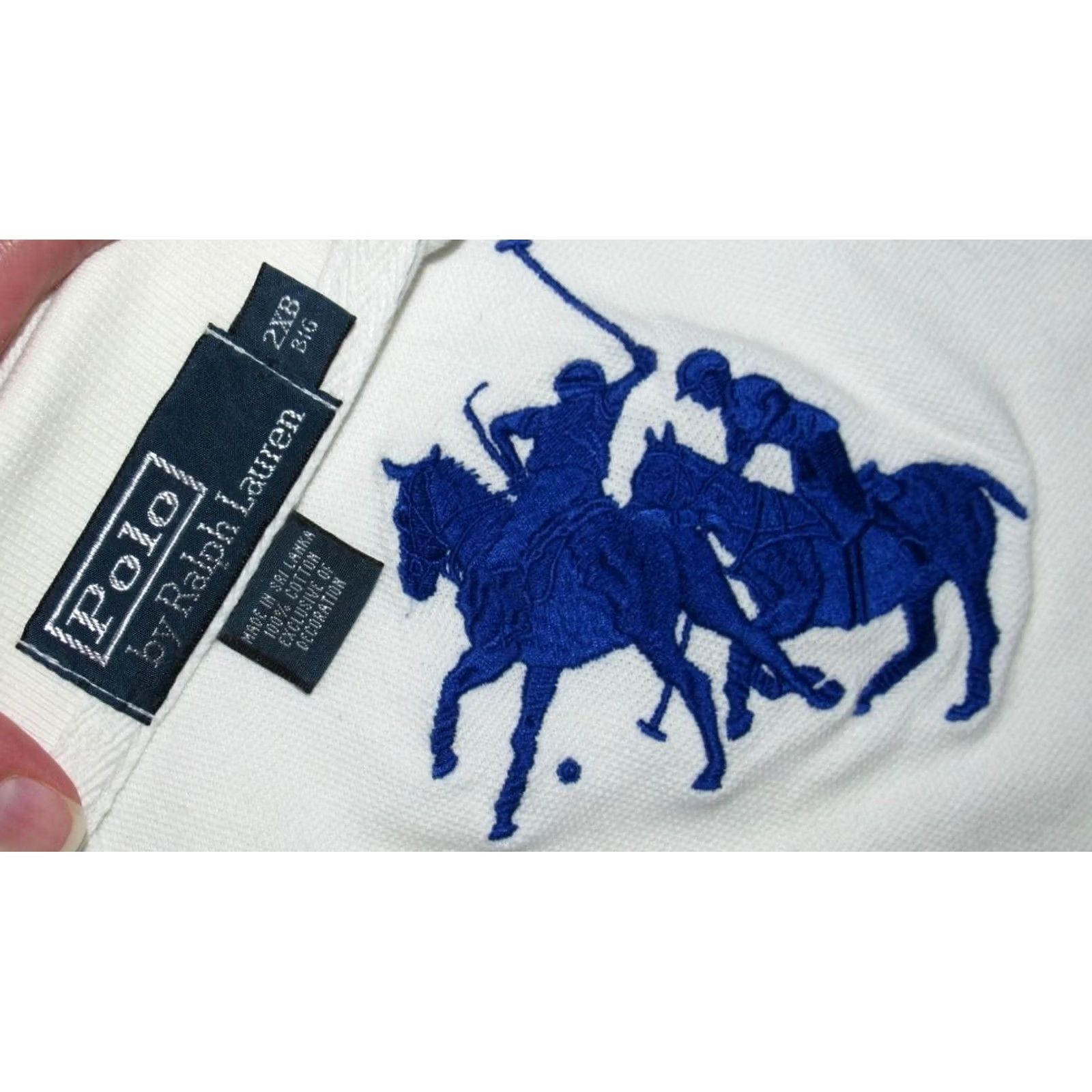 Ralph Lauren Vtg Ralph Lauren White Short Sleeve Polo Shirts 2XB Mens XS? Size US XXL / EU 58 / 5 - 3 Thumbnail