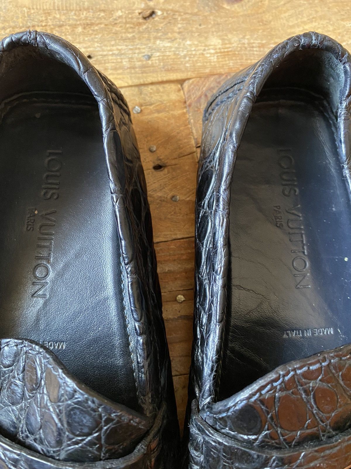Louis Vuitton Louis vuitton black exotic crocodile loafers uk sz7 US 8 Size US 8 / EU 41 - 13 Thumbnail