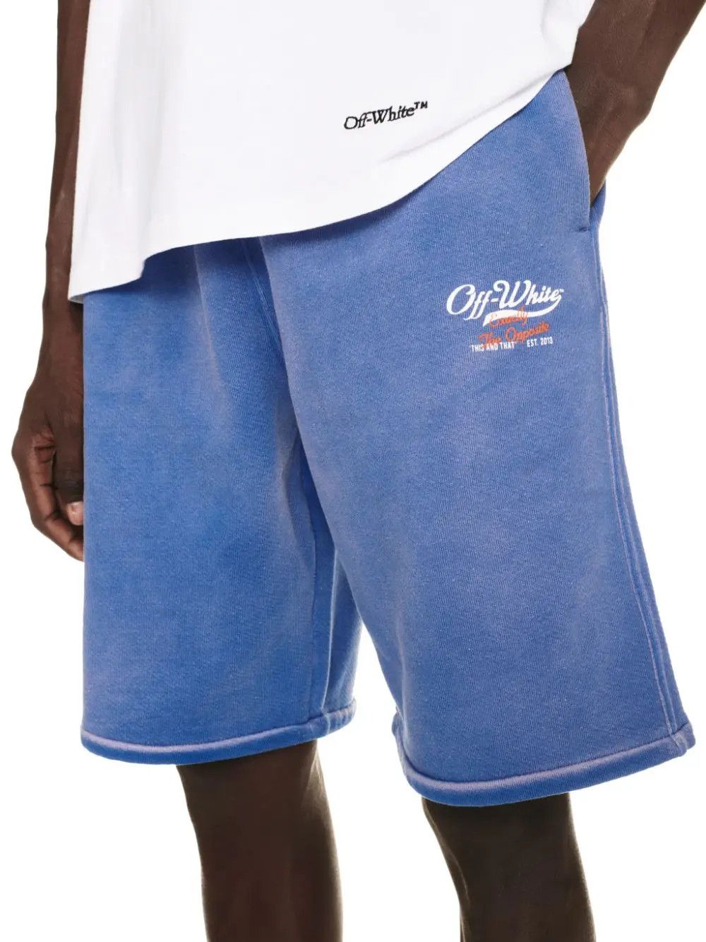Off-White o1gr1nt0425 Wave Off Skate Sweatshorts in Purple Size US 36 / EU 52 - 5 Thumbnail