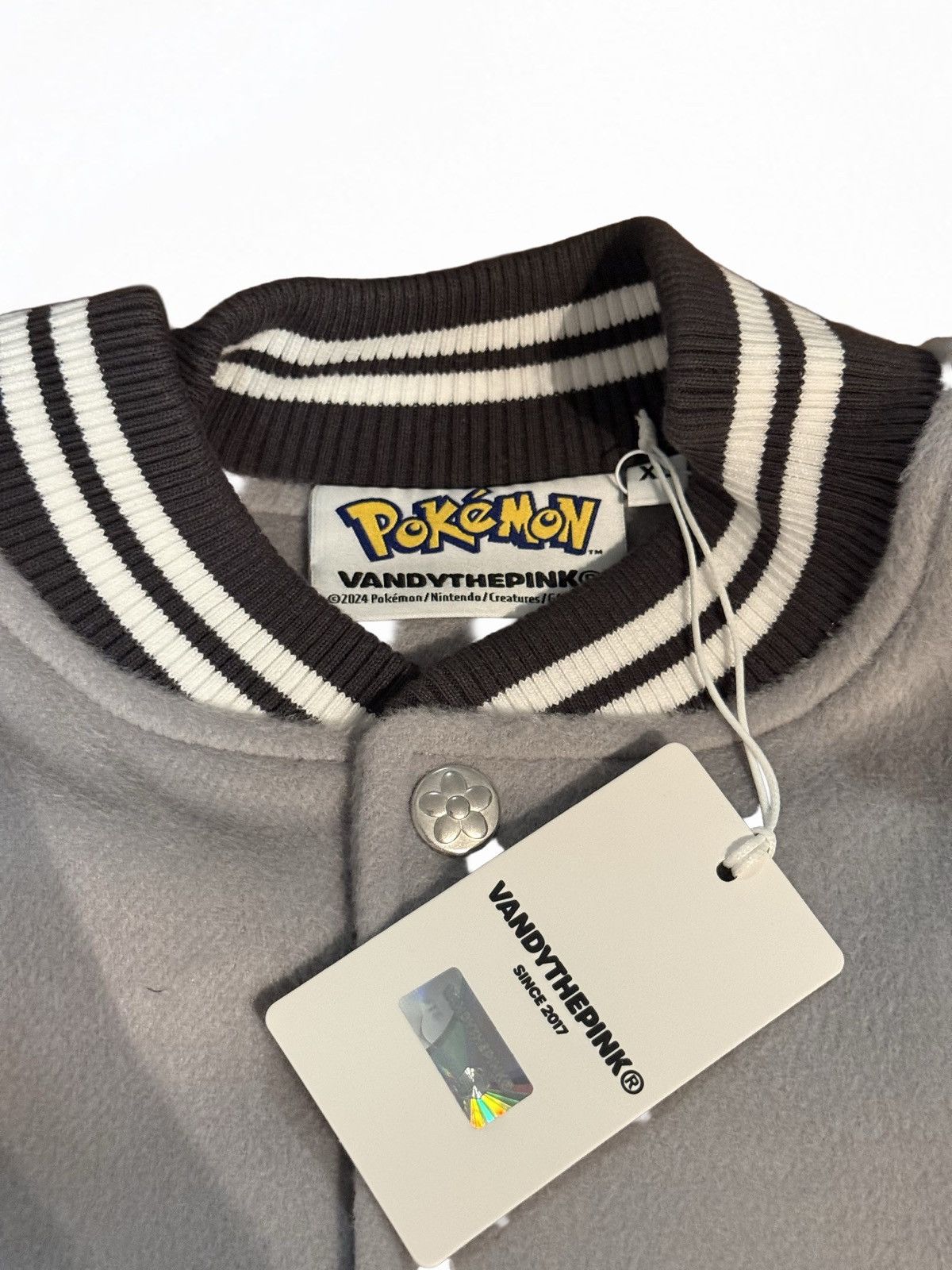 Pokemon × Vandy The Pink Pikachu Varsity Jacket Size US XL / EU 56 / 4 - 3 Thumbnail