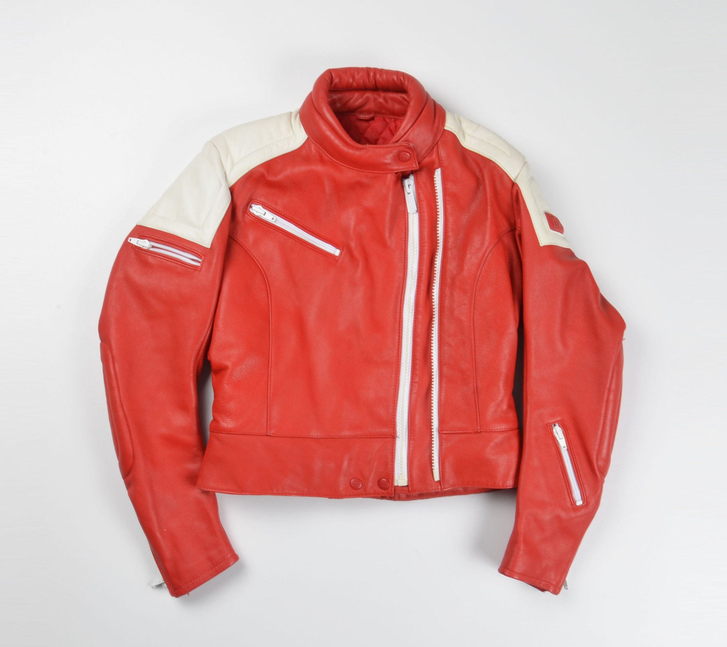Other Vintage IXS Red Leather Moto Bike Racing Jacket Size S / US 4 / IT 40 - 1 Thumbnail
