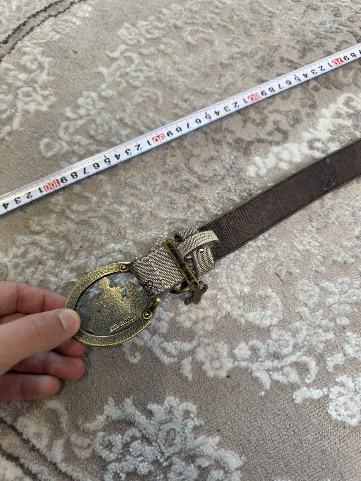 Rock Revival 00ʼS NUMBER NINE STYLE JAPAN LEATHER Y2K BELT ARCHIVE BLACK Size ONE SIZE - 5 Thumbnail