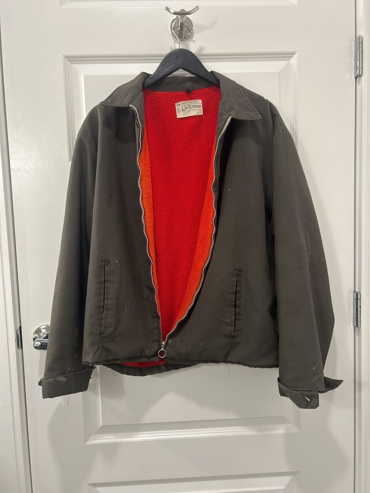 JCPenney Vintage Green Bomber Jacket Size US L / EU 52-54 / 3 - 3 Thumbnail