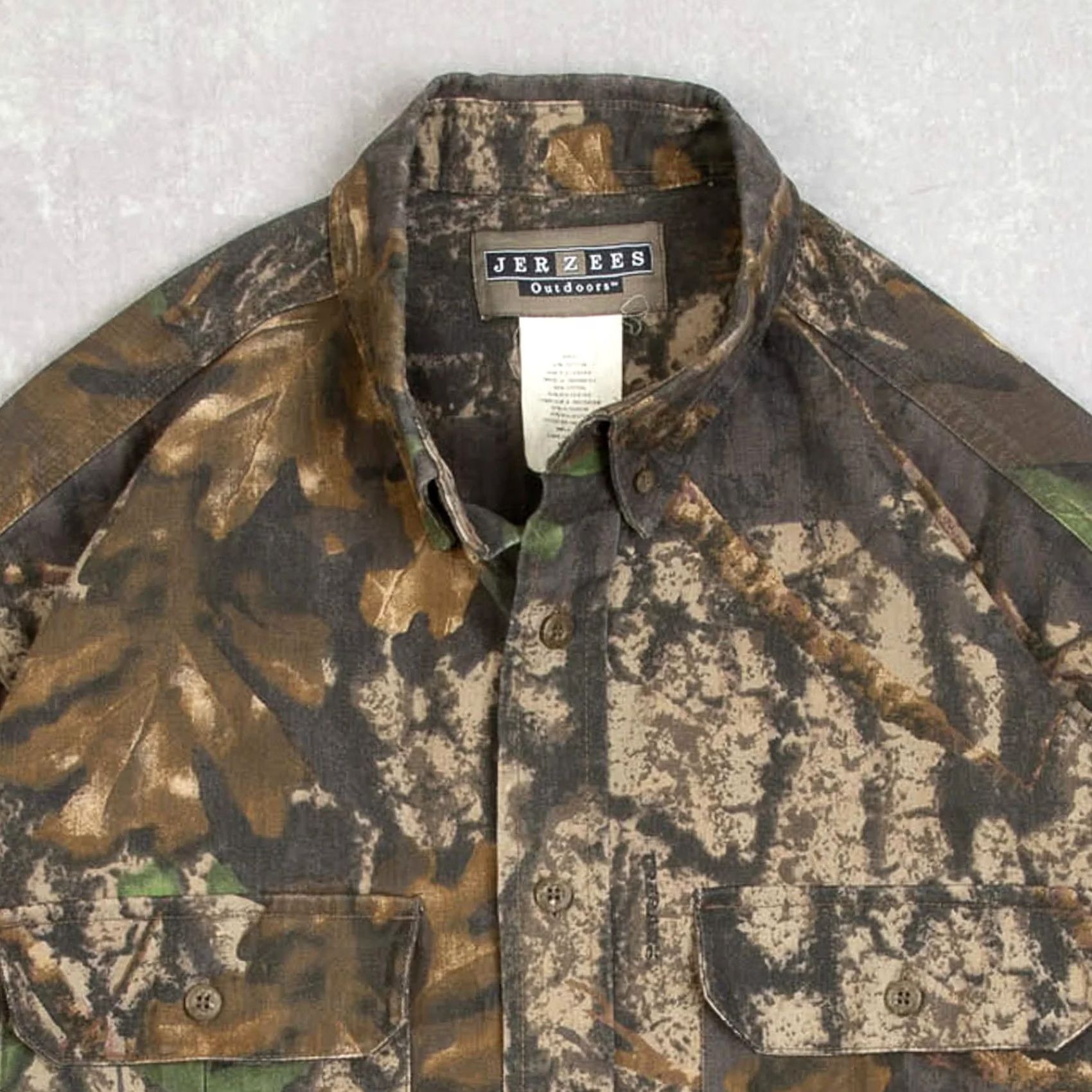 Jerzees VINTAGE Jerzees Real Tree Camo Shirt Medium Men's 1990s Brown Camouflage Size US M / EU 48-50 / 2 - 3 Thumbnail