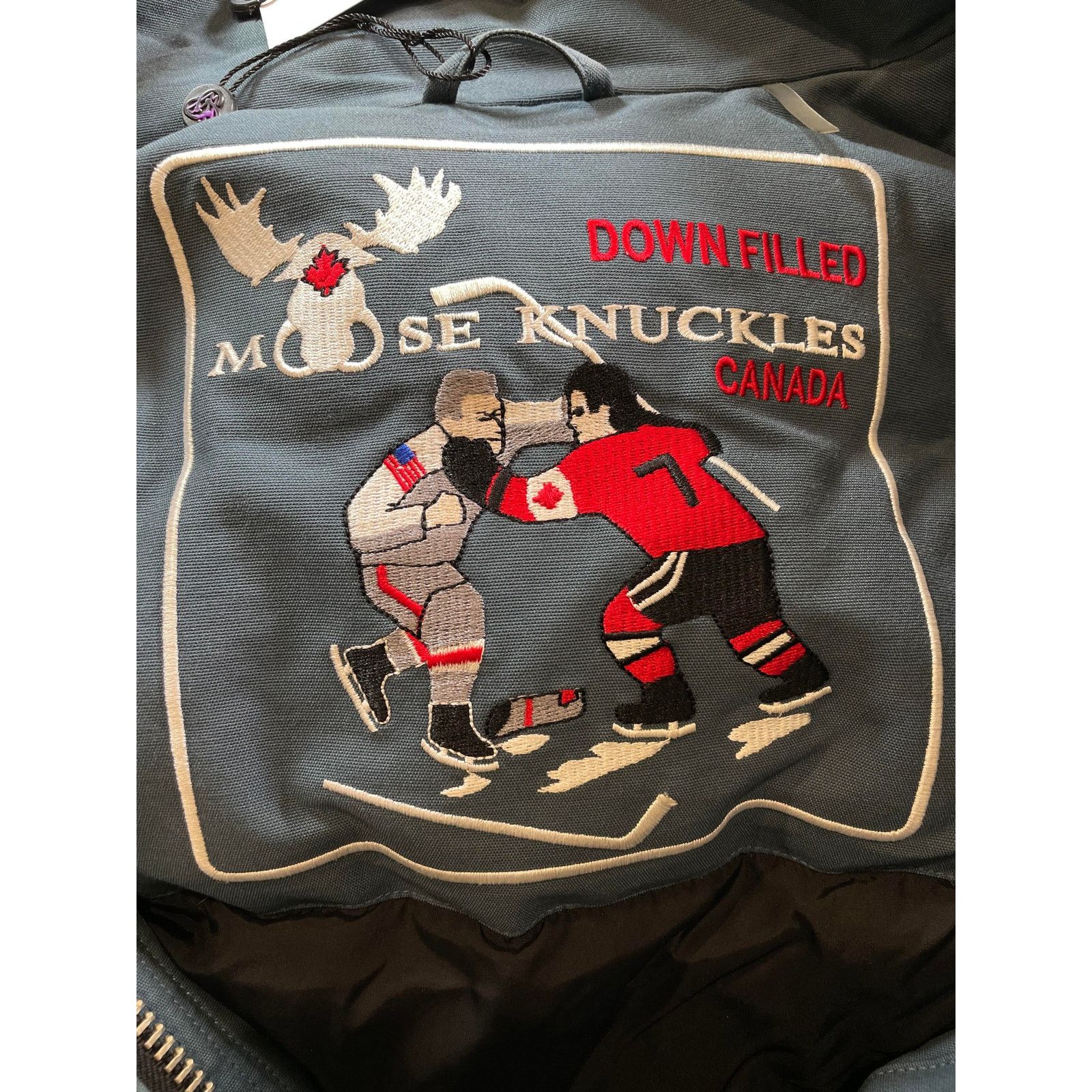 Moose Knuckles Moose Knuckles White Fur Teal Bomber Jacket Size US XXL / EU 58 / 5 - 10 Thumbnail