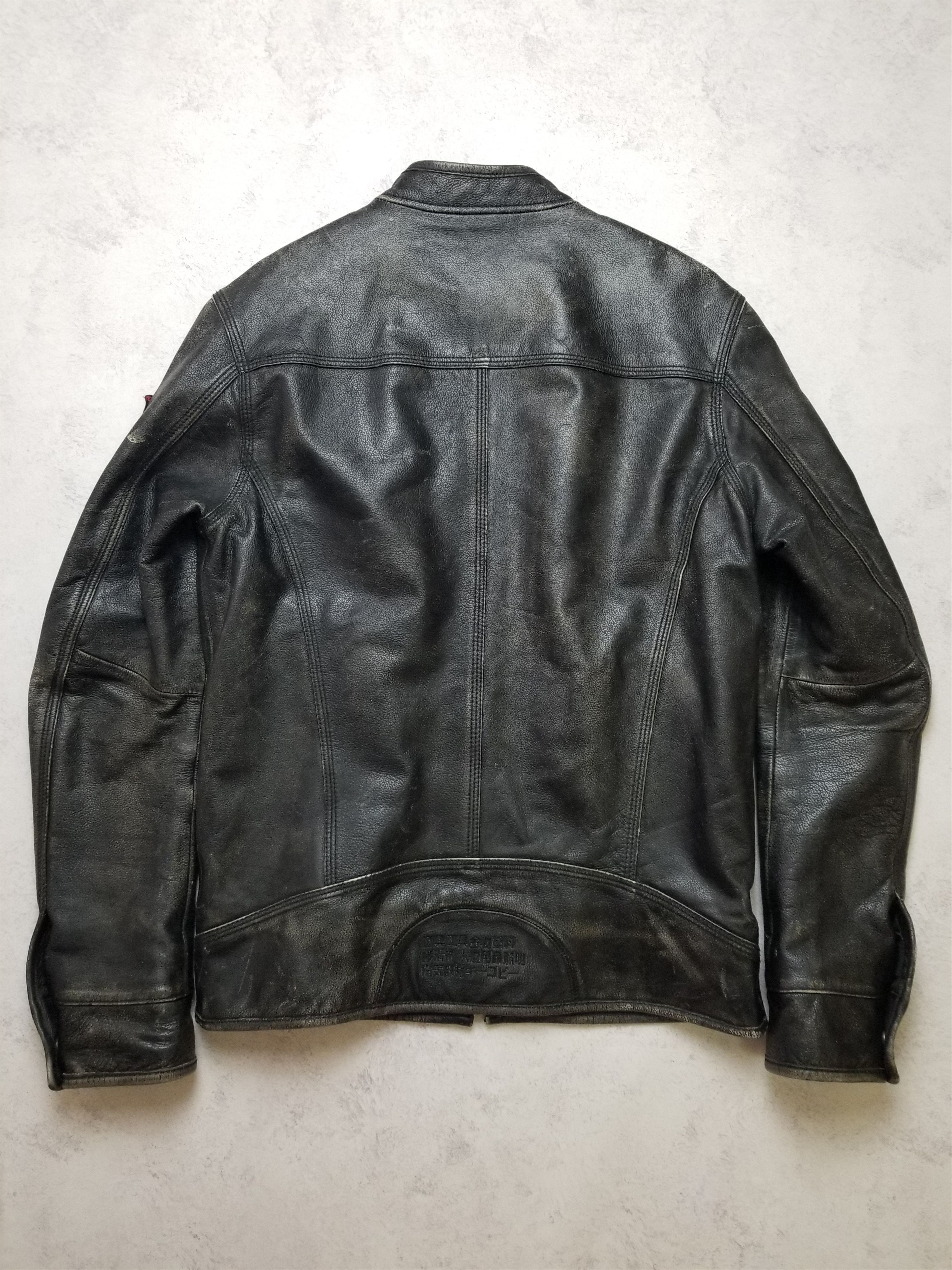 Superdry Leather Motorcycle Jacket RARE Limited UK Indian Chief Size US L / EU 52-54 / 3 - 3 Thumbnail