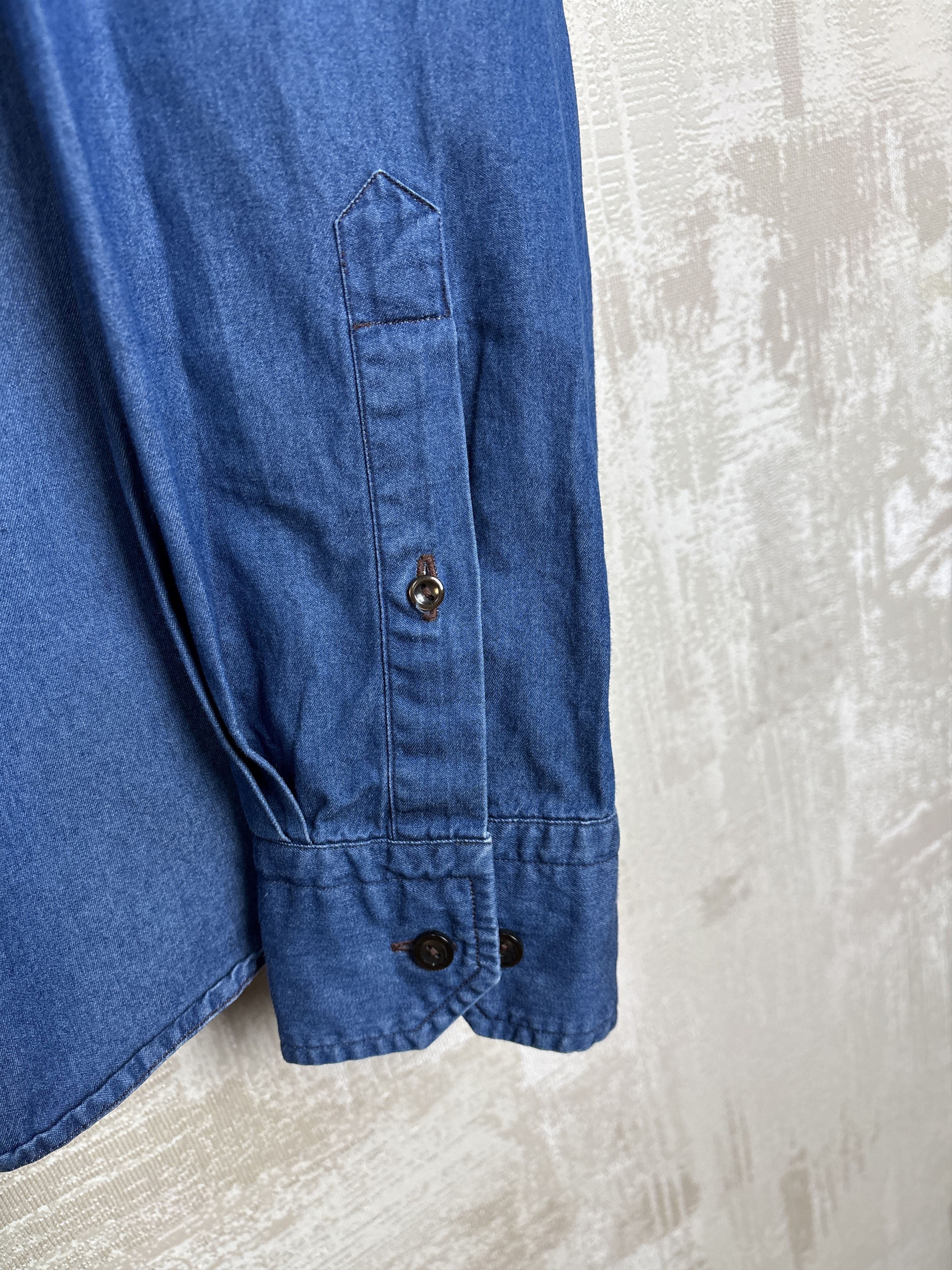 Eton Eton Contemporary Denim Dress Shirt Button Up Size US M / EU 48-50 / 2 - 12 Thumbnail