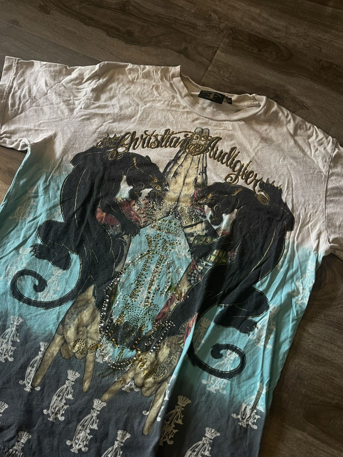Christian Audigier Christian Audigier Van Halen Panther Tshirt Size US L / EU 52-54 / 3 - 2 Thumbnail