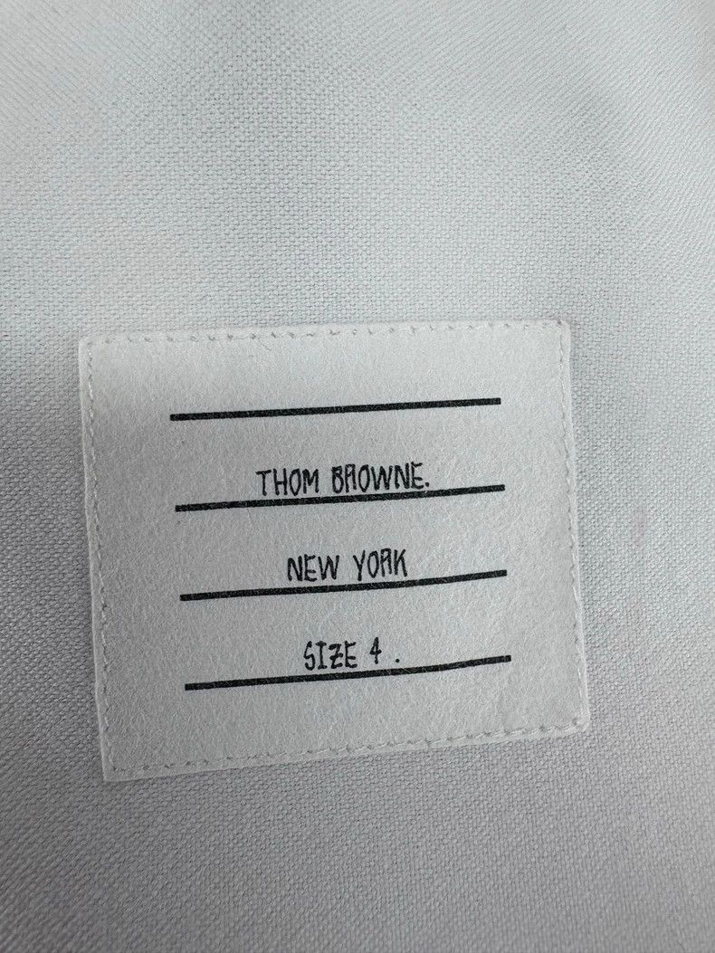 Thom Browne Thom Browne Black and red four stripe Oxford shirt Size US XL / EU 56 / 4 - 3 Thumbnail