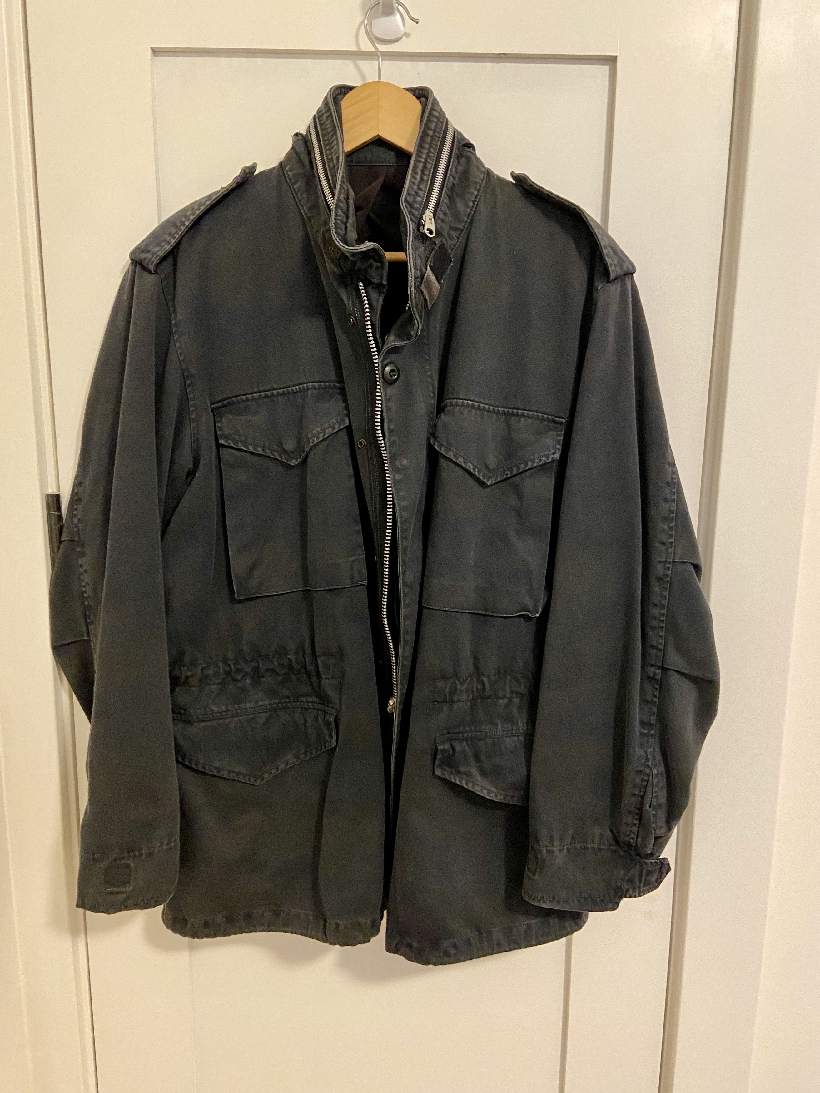 The Real McCoy's Black Overdyed M-65 Size US L / EU 52-54 / 3 - 4 Thumbnail