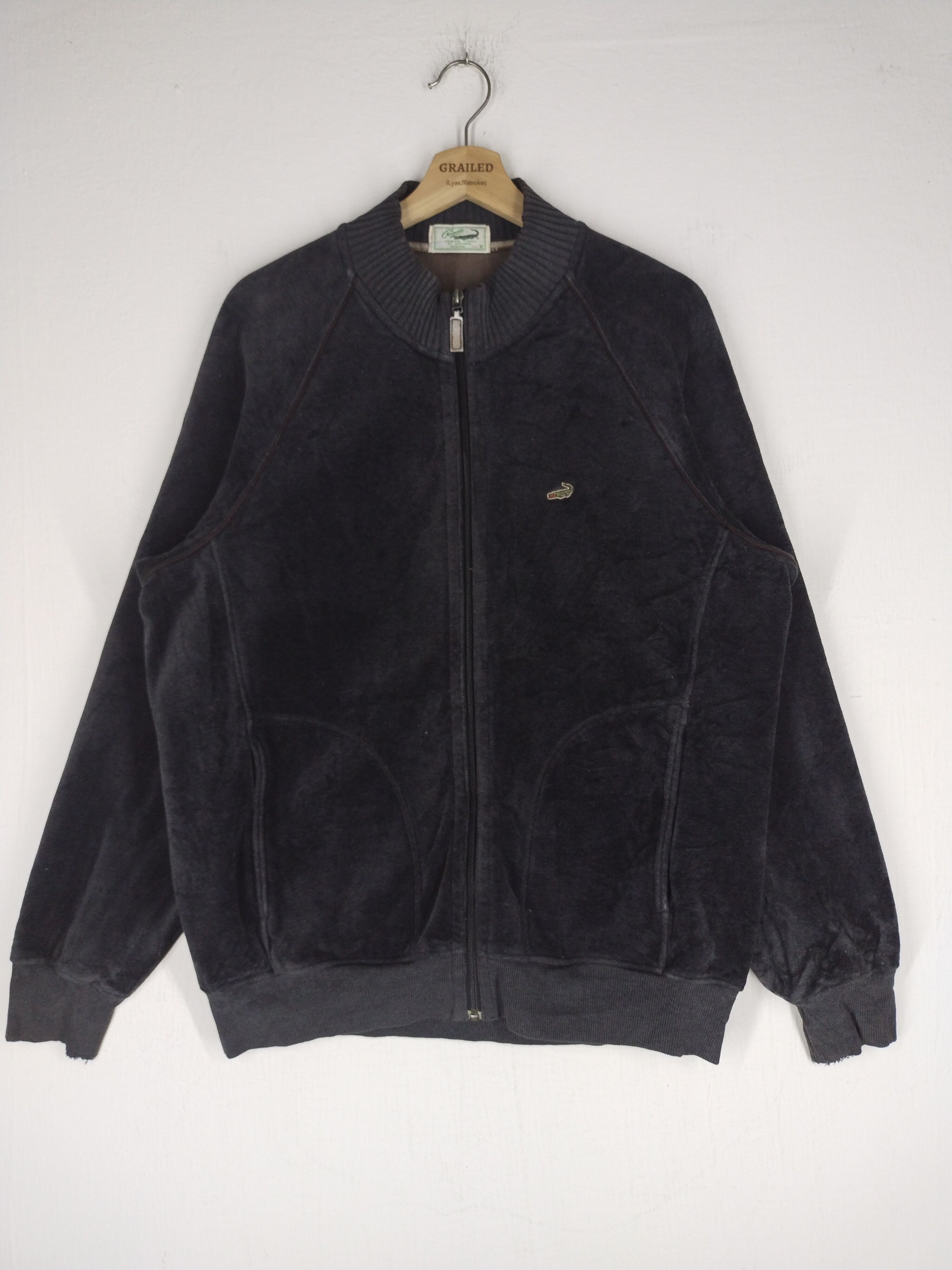 Lacoste Vtg Crocodile Zipper Corduroy Jacket Size US L / EU 52-54 / 3 - 1 Thumbnail