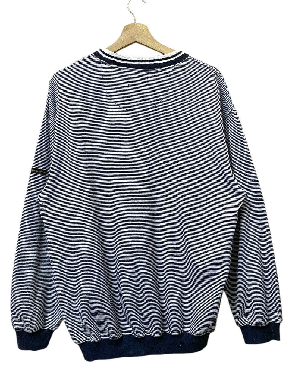 Valentino Vintage Hugo Valentino Stripes Sweatshirt Size US L / EU 52-54 / 3 - 2 Thumbnail