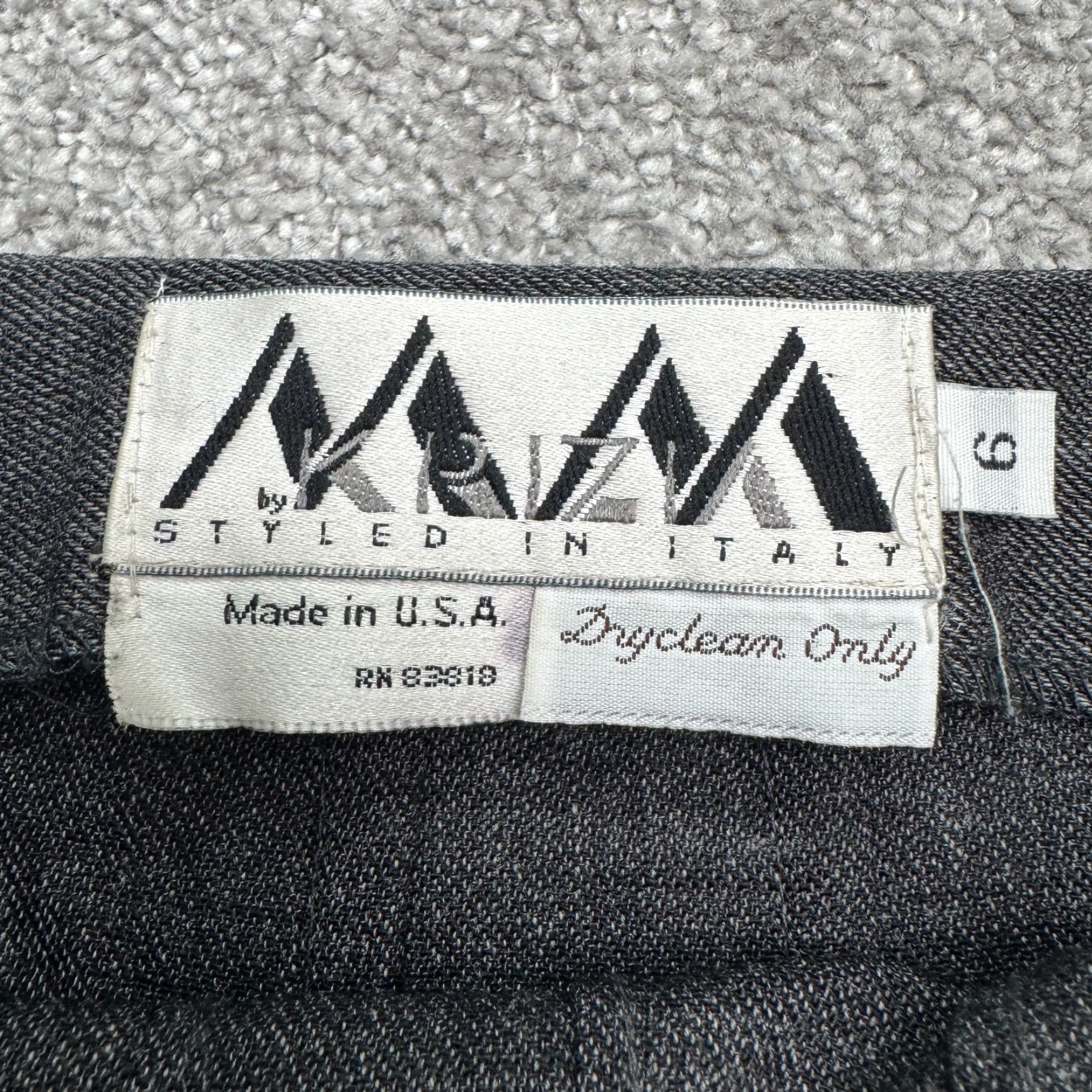 Vintage VINTAGE KAZA Skirt Women 6 Pencil Wool Charcoal Gray Knee Length Workwear 90s Classic Size 28" / US 6 / IT 42 - 6 Thumbnail
