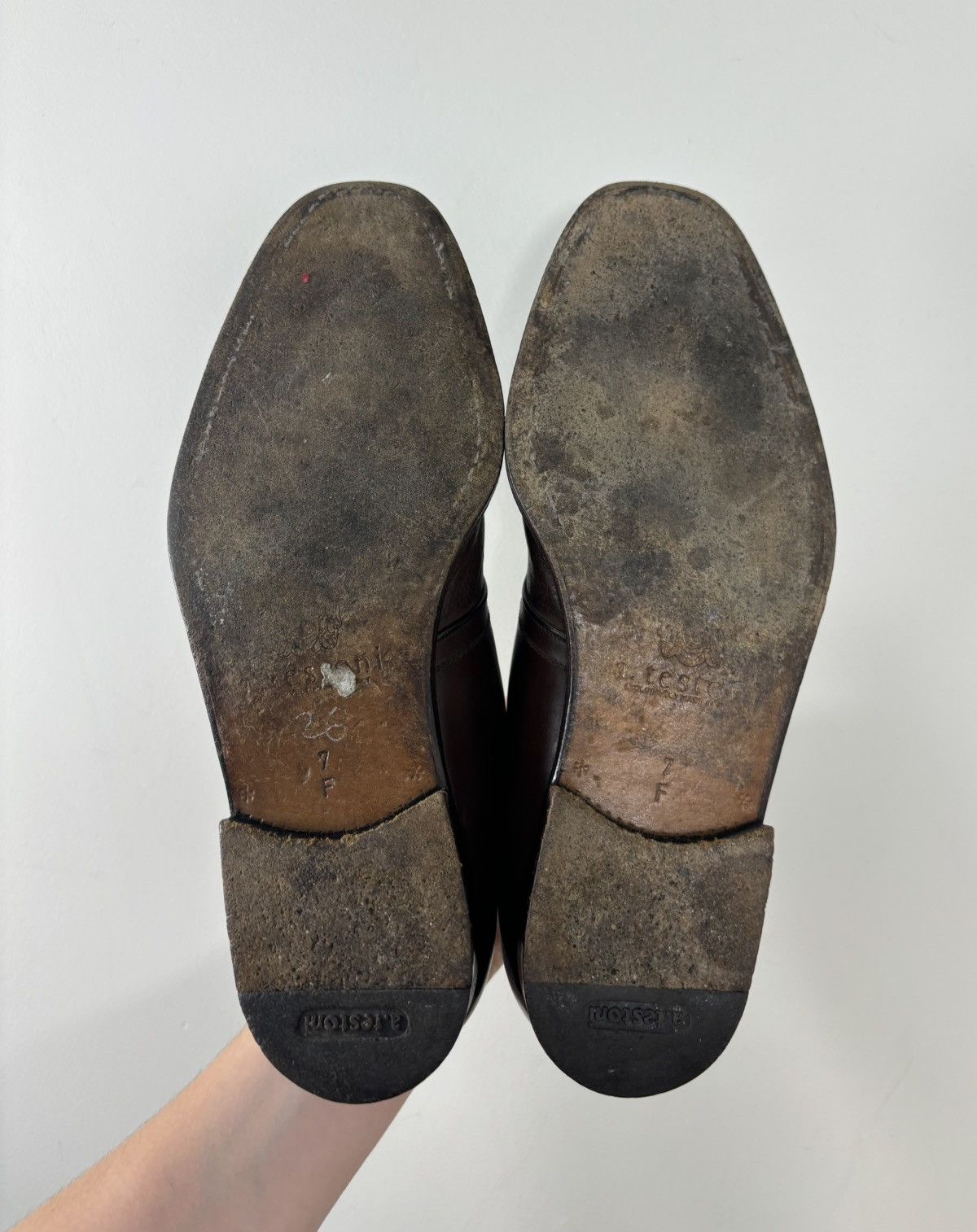 Testoni A. Testoni Black Label Vintage Monk Strap Leather Shoes Size US 8 / EU 41 - 7 Thumbnail