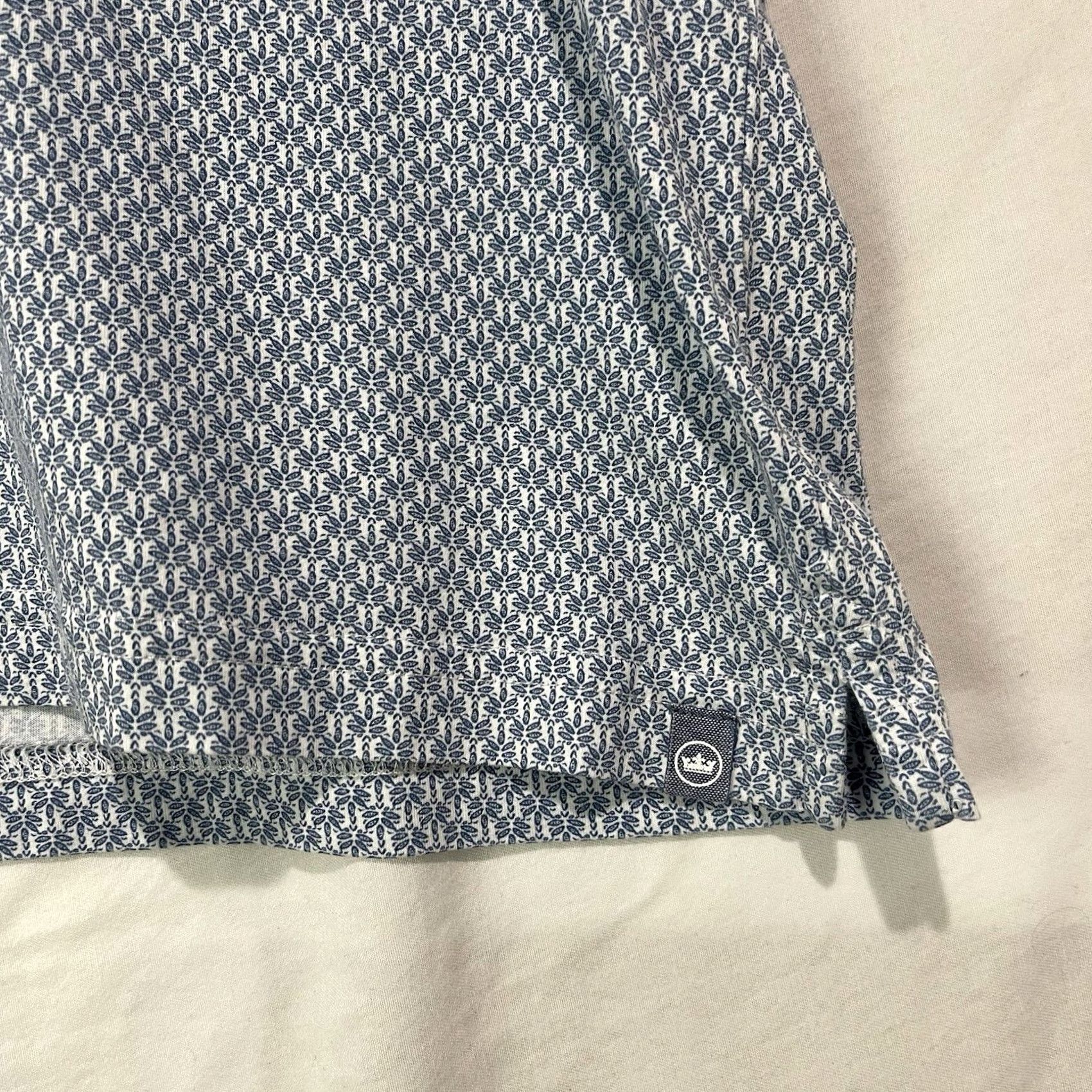 Peter Millar Peter Millar Seaside Polo Shirt Mens Large Blue Polo Shirt Casual Golf Tennis 100% Cotton Button Embroidered Logo Size US L / EU 52-54 / 3 - 2 Thumbnail