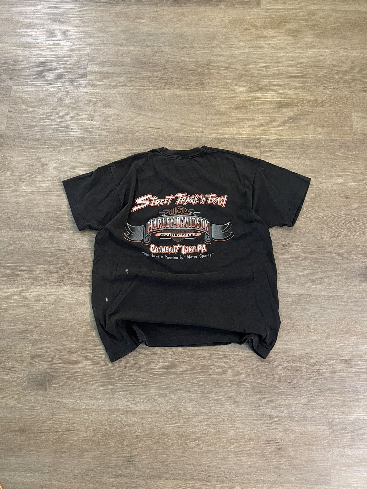 Harley Davidson × Vintage Vintage faded Harley Davidson tee Size US XL / EU 56 / 4 - 2 Thumbnail