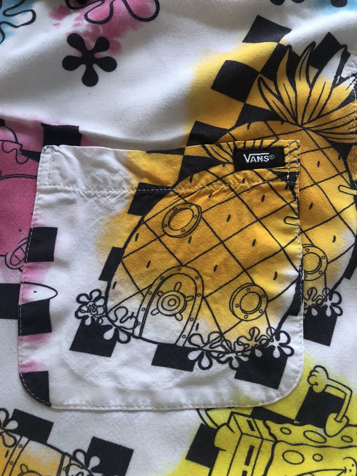 Vans VINTAGE SPONGEBOB X VANS BUTTON UP SHIRT Size US L / EU 52-54 / 3 - 3 Thumbnail