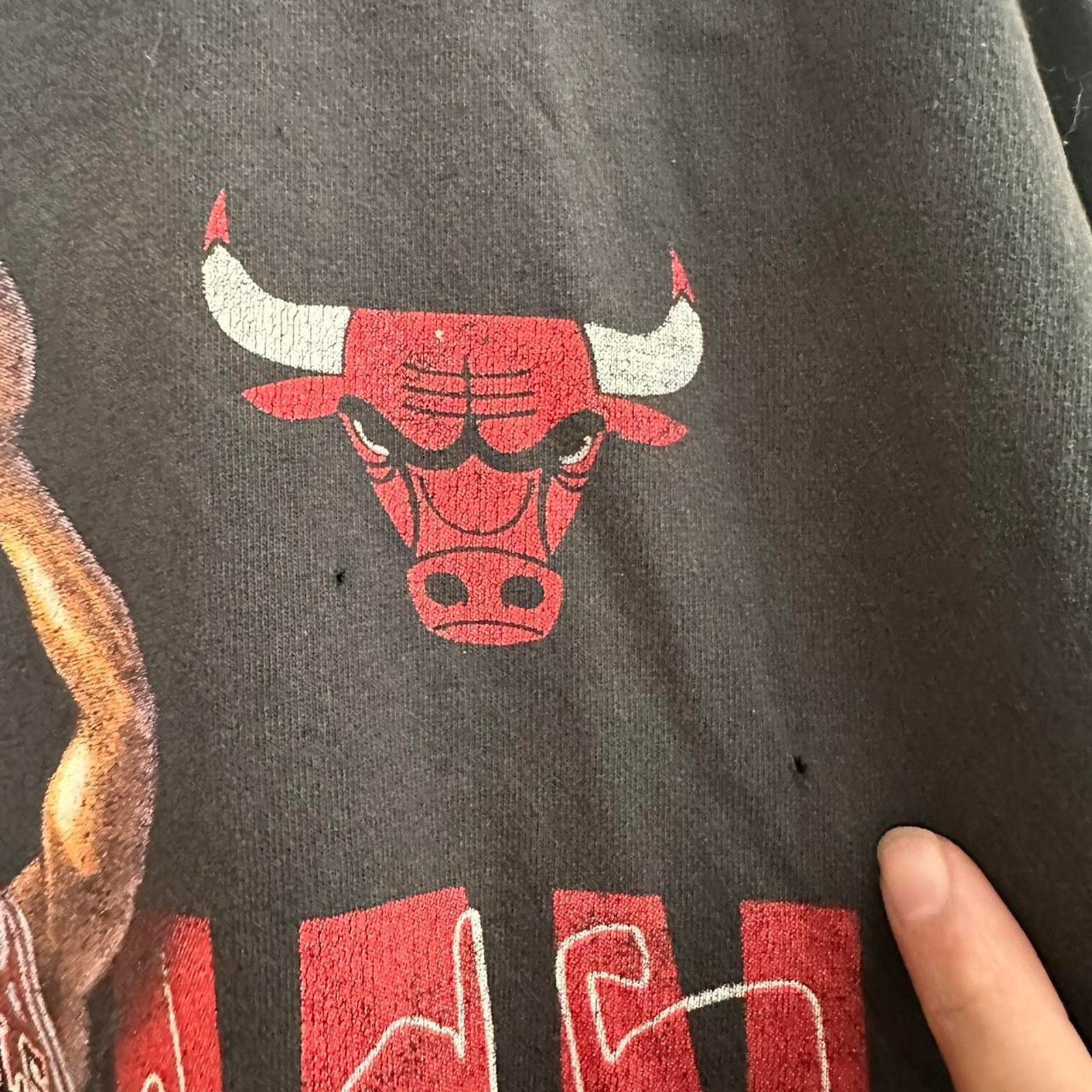 NBA × Rap Tees × Vintage Vintage Chicago Bulls Dennis Rodman Shirt Size US XL / EU 56 / 4 - 4 Thumbnail