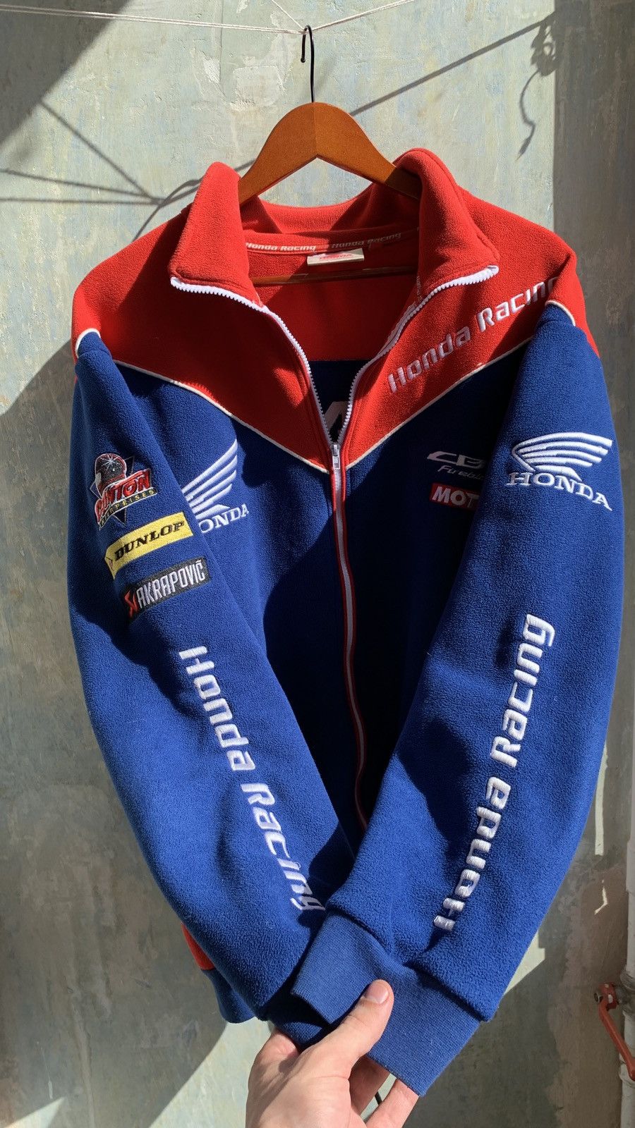 Honda × Japanese Brand 🔥Vintage Honda Racing Fleece Jacket Size US L / EU 52-54 / 3 - 2 Thumbnail