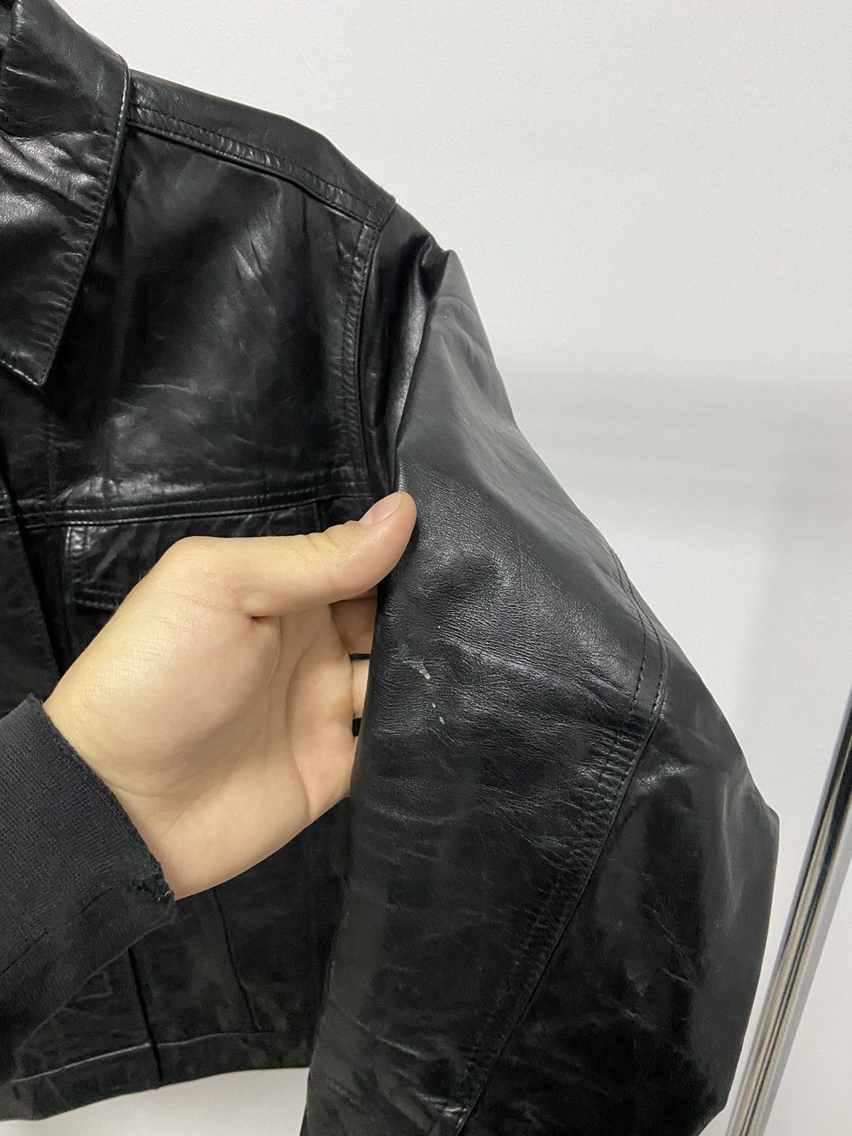 Gap × Vintage Gap Vintage Leather jacket archival Y2K avant Garde Size US L / EU 52-54 / 3 - 8 Thumbnail