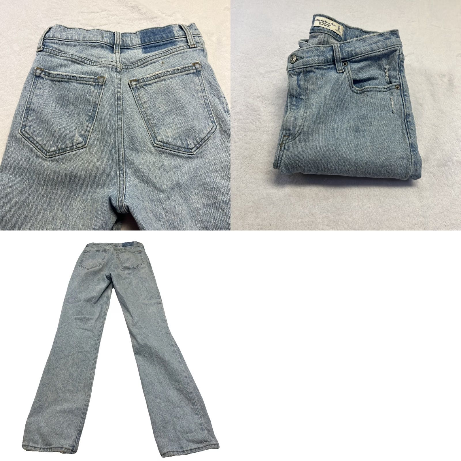 Abercrombie & Fitch Abercrombie & Fitch The 90s Straight Ultra High Rise Mom Jeans Denim 25/0s Jeans Blue 5-Pocket 90s Womens Size 42" / US 20 - 9 Thumbnail