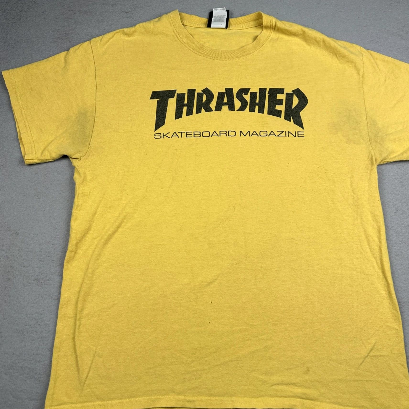 Thrasher Thrasher Shirt Mens L Yellow Graphic Print Streetwear Skate T-Shirt Crew Neck 100% Cotton, Regular Fit Size US L / EU 52-54 / 3 - 3 Thumbnail