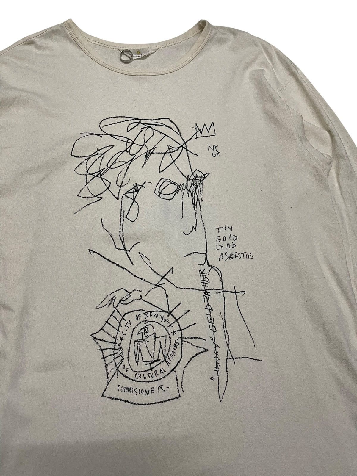 Jean-Michel Basquiat Uniqlo X Jean-Michel Basquiat Sketch Pop Art Longsleeve Tee Size US L / EU 52-54 / 3 - 3 Thumbnail