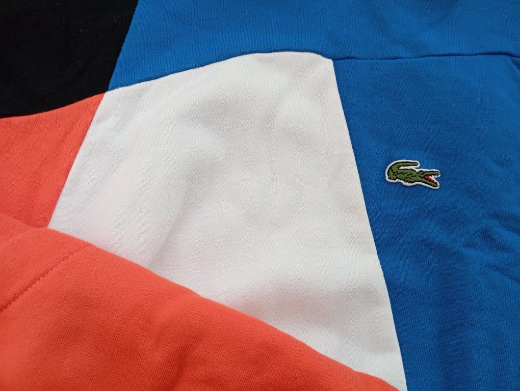 Lacoste Lacoste hoodie🐊 Multicolor Colorblock 🔵🟠⚪⚫ Size US XS / EU 42 / 0 - 2 Thumbnail
