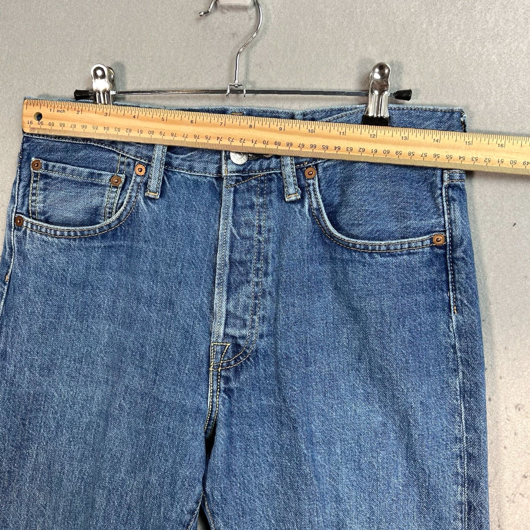 Acne Studios Acne Studios 1996 Dark Blue Trash Jeans Adult Mens 30 x 24 Denim Blue 8/10 Vintage Straight Jeans Size US 30 / EU 46 - 3 Thumbnail